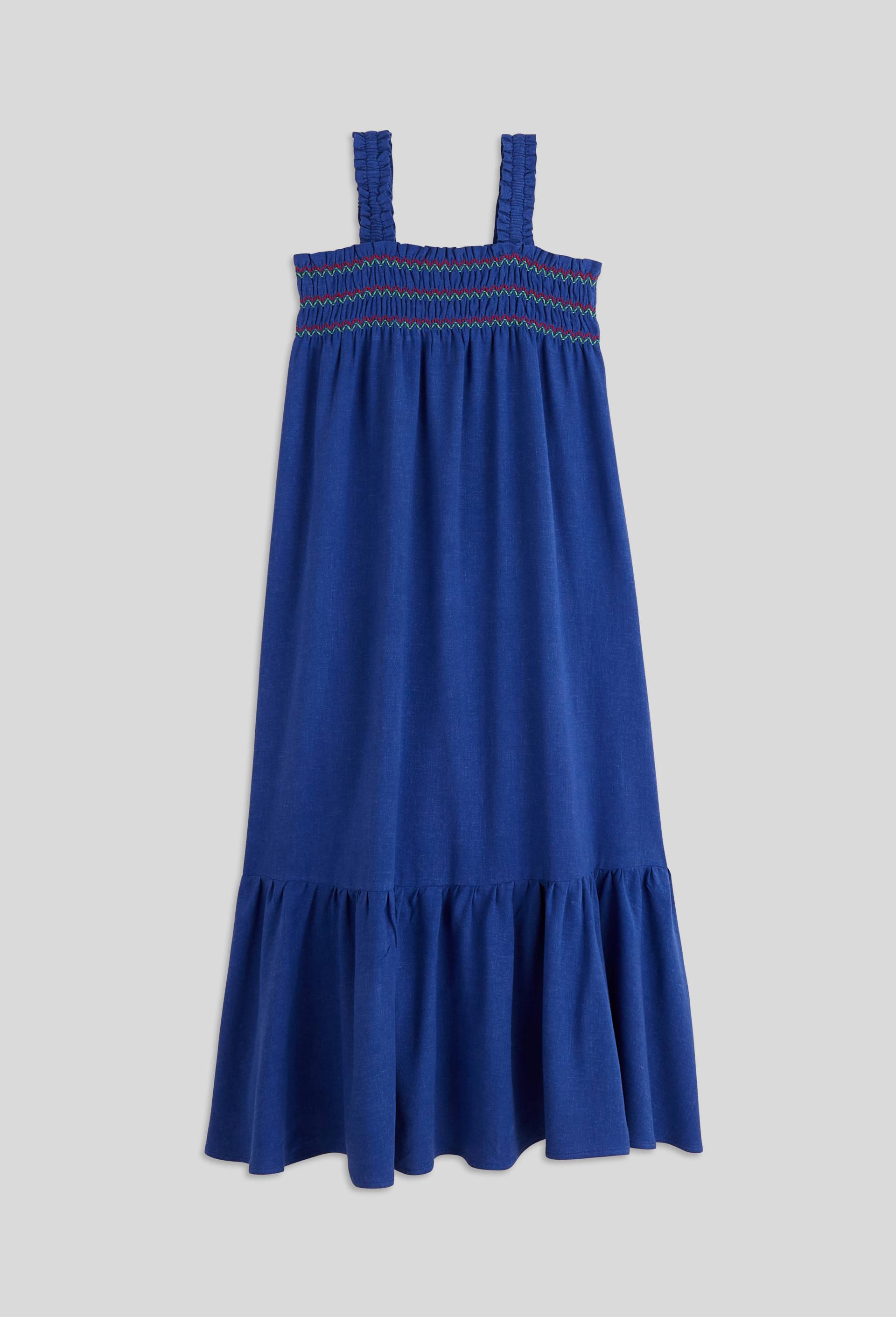 Robe unie en viscose, certifi&eacute; ECOVERO, Bleu, large image number 1.0
