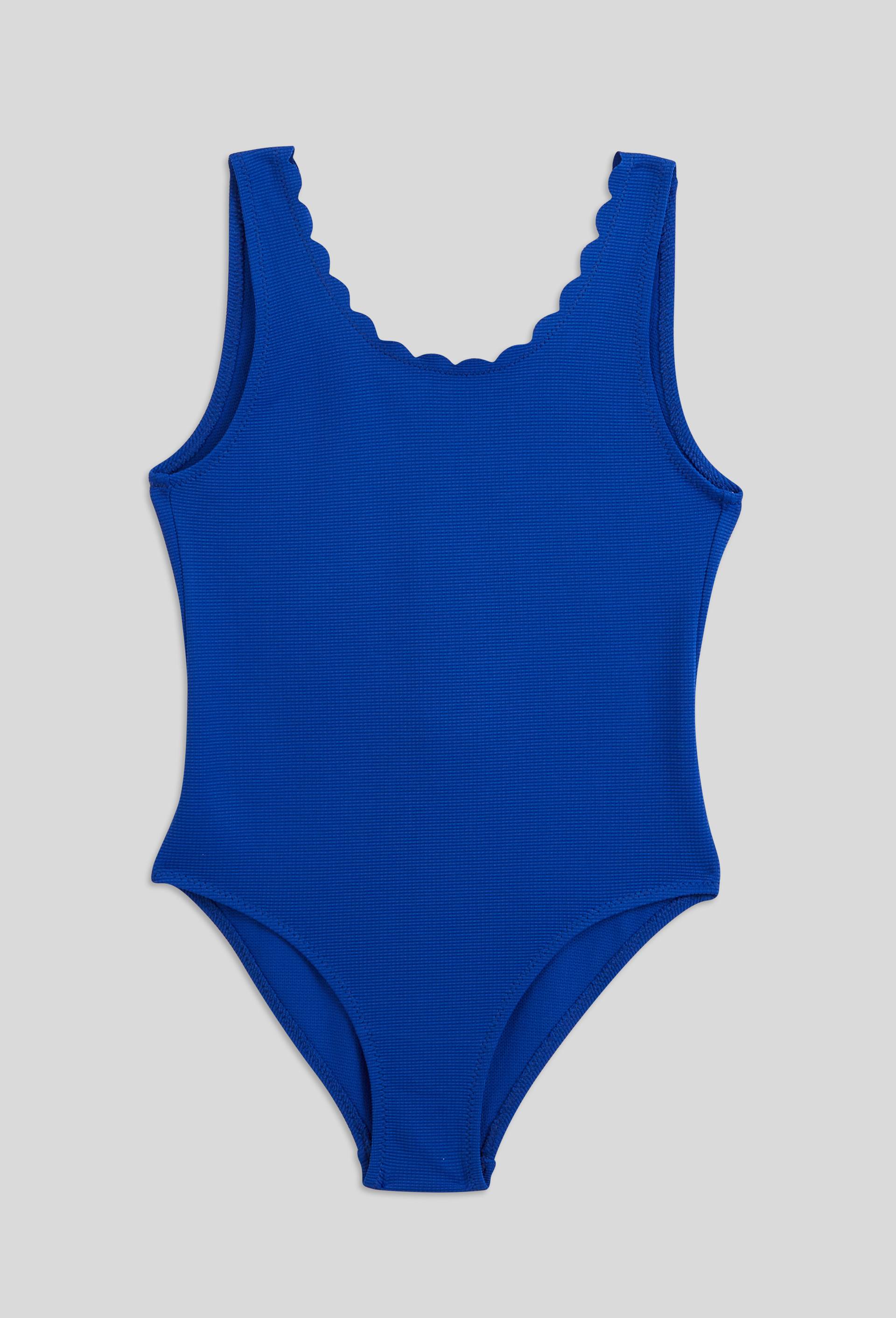 Maillot de bain 1 pi&egrave;ce uni, Bleu, large image number 0