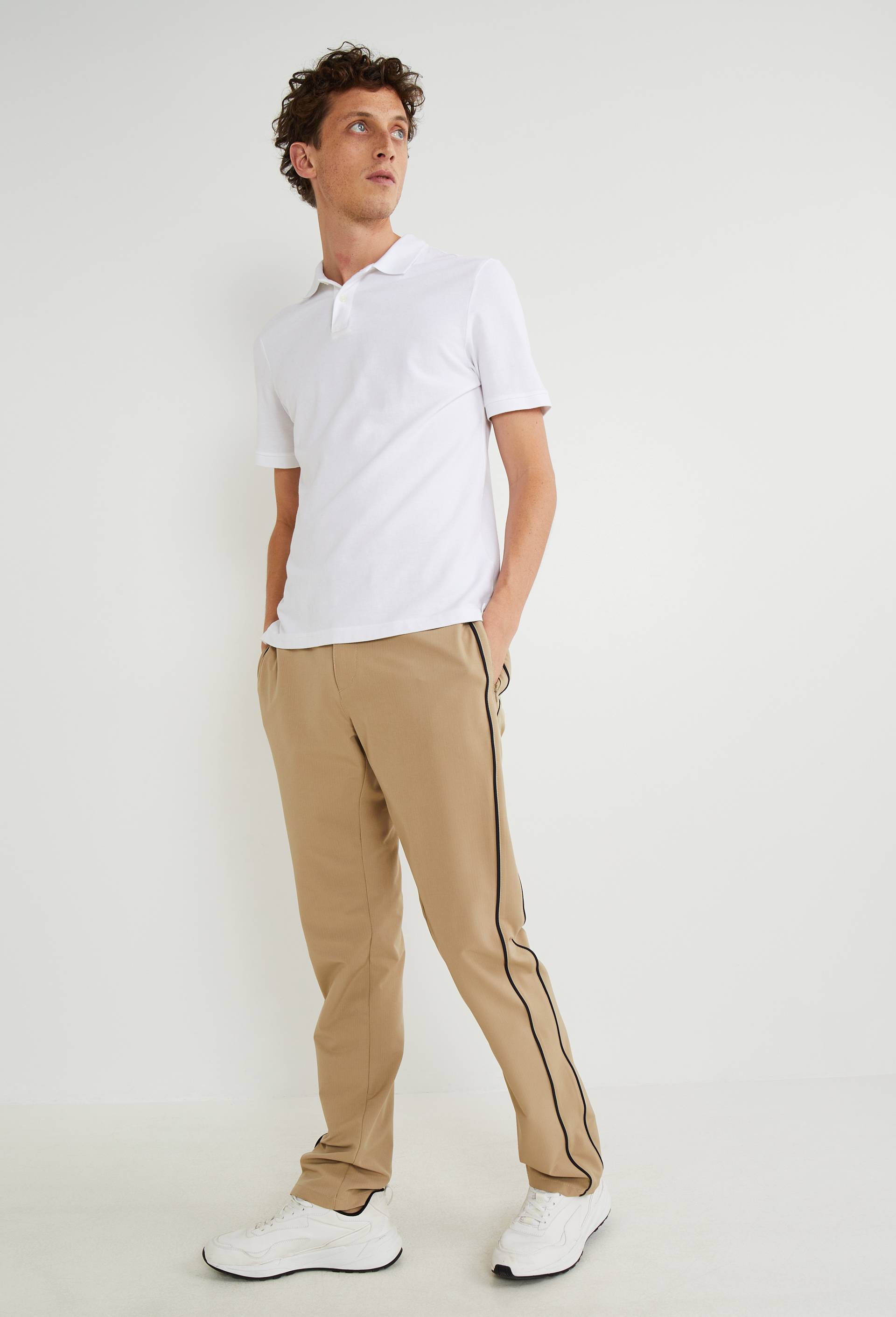 Pantalon uni de golf, Beige, large image number 0.0