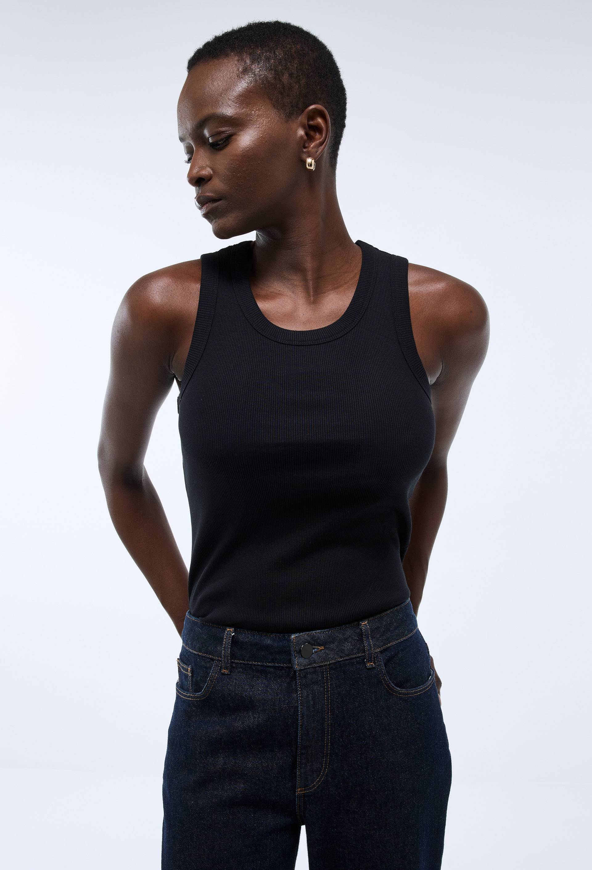 Coton Bio Debardeur Coton Cotele Coton Bio Debardeur Noir Coton