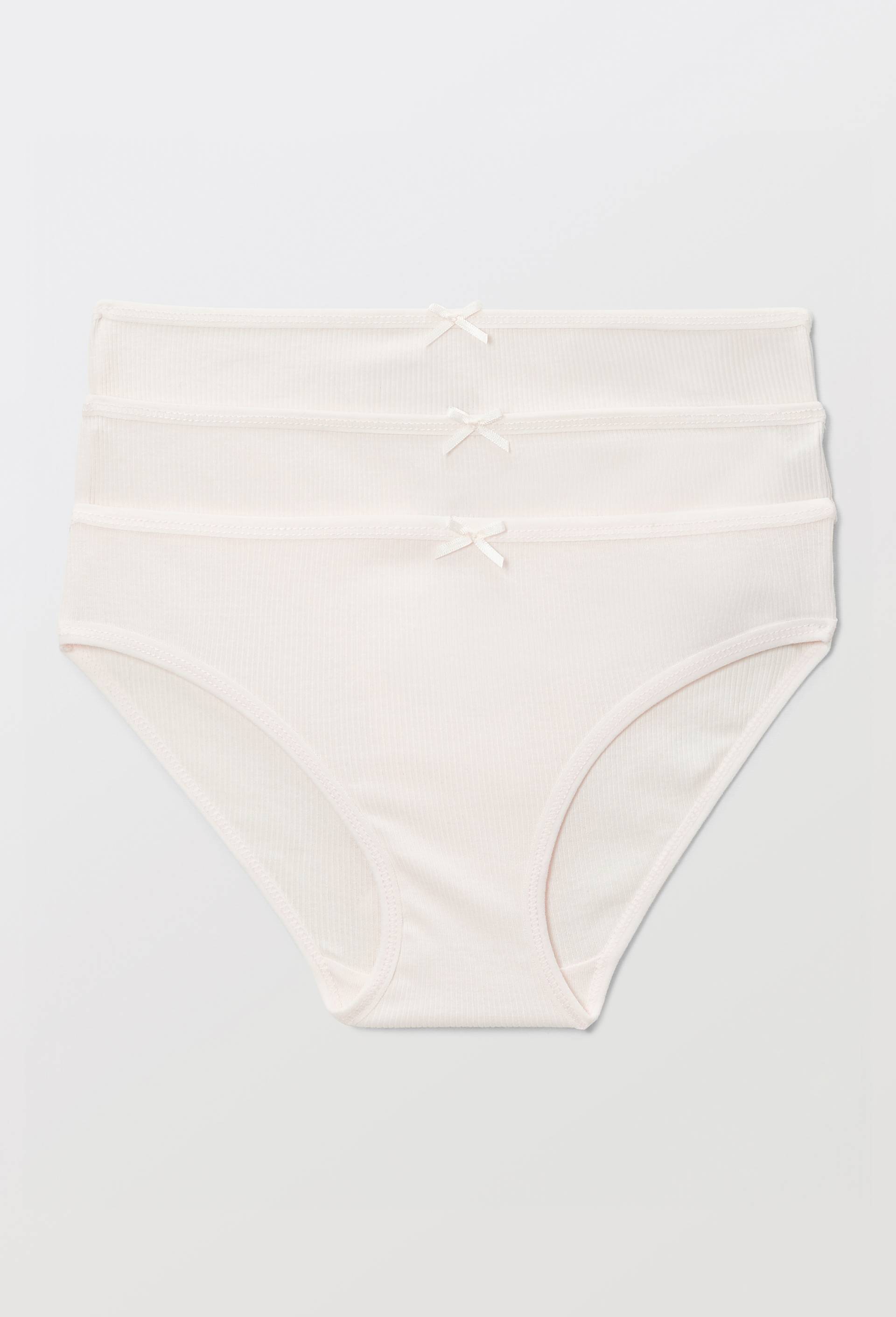 Lot de 3 culottes unies en coton BIO GOTS, Rose clair, swatch image