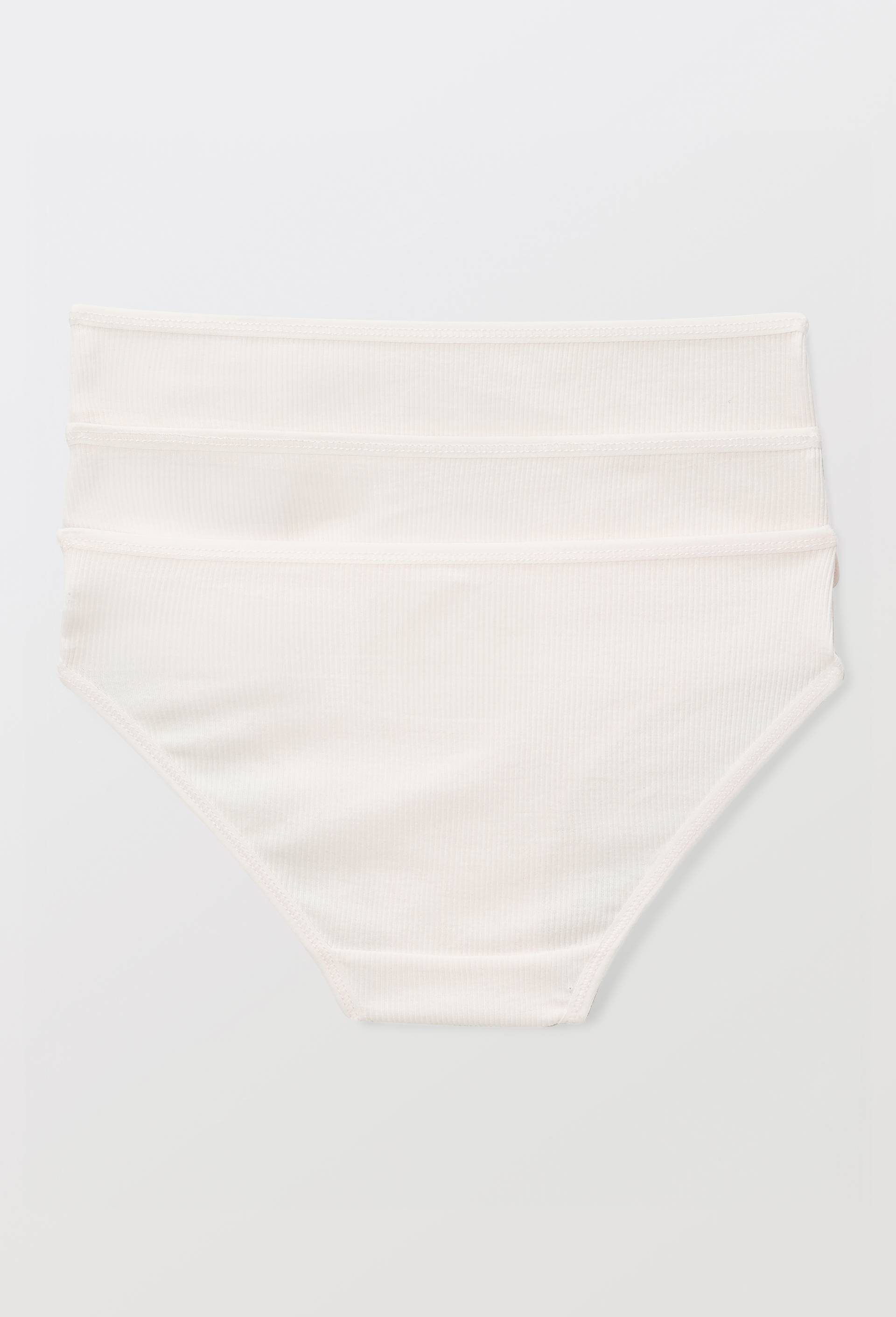 Lot de 3 culottes unies en coton BIO GOTS, Rose clair, large image number 1.0