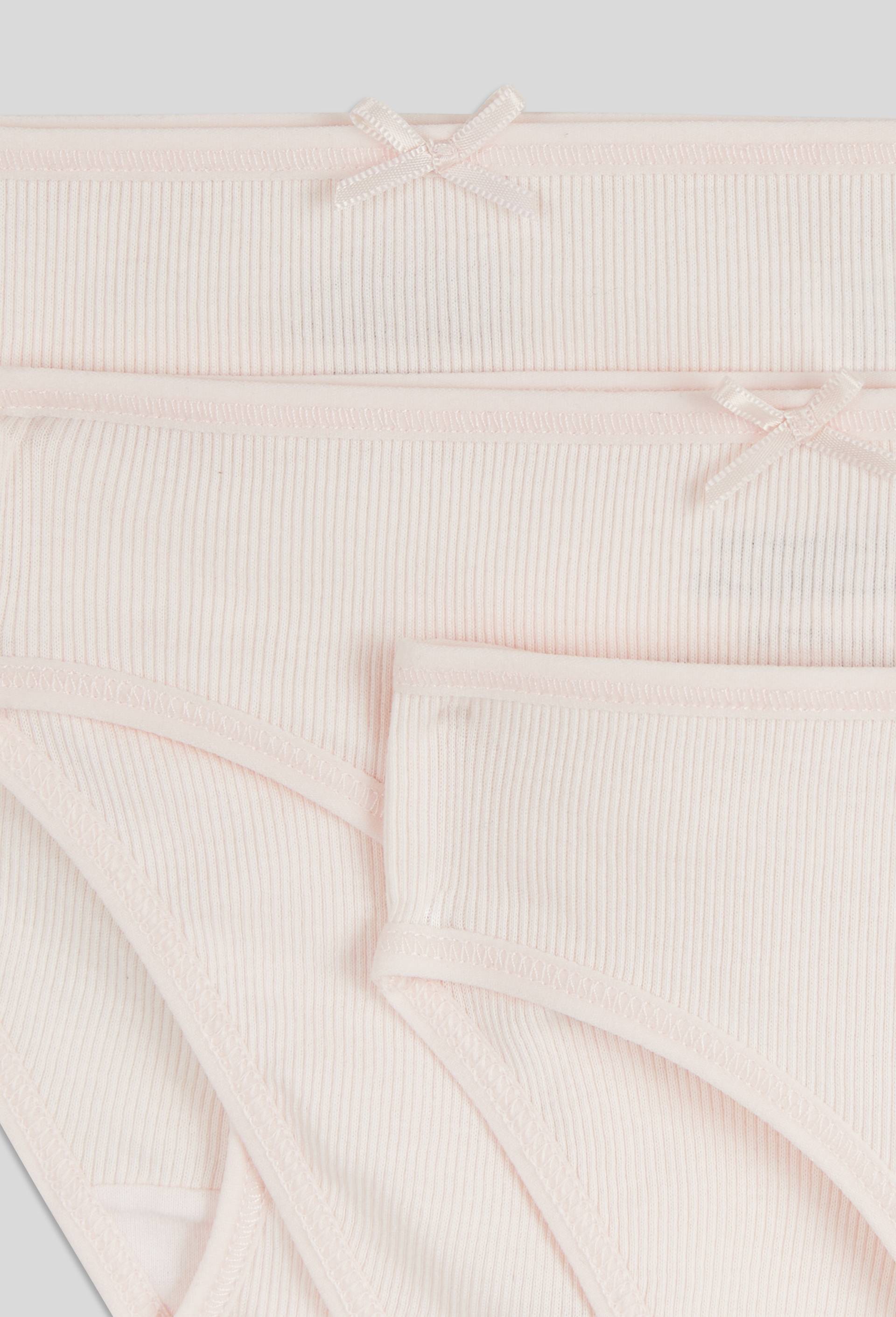 Lot de 3 culottes unies en coton BIO GOTS, Rose clair, large image number 2
