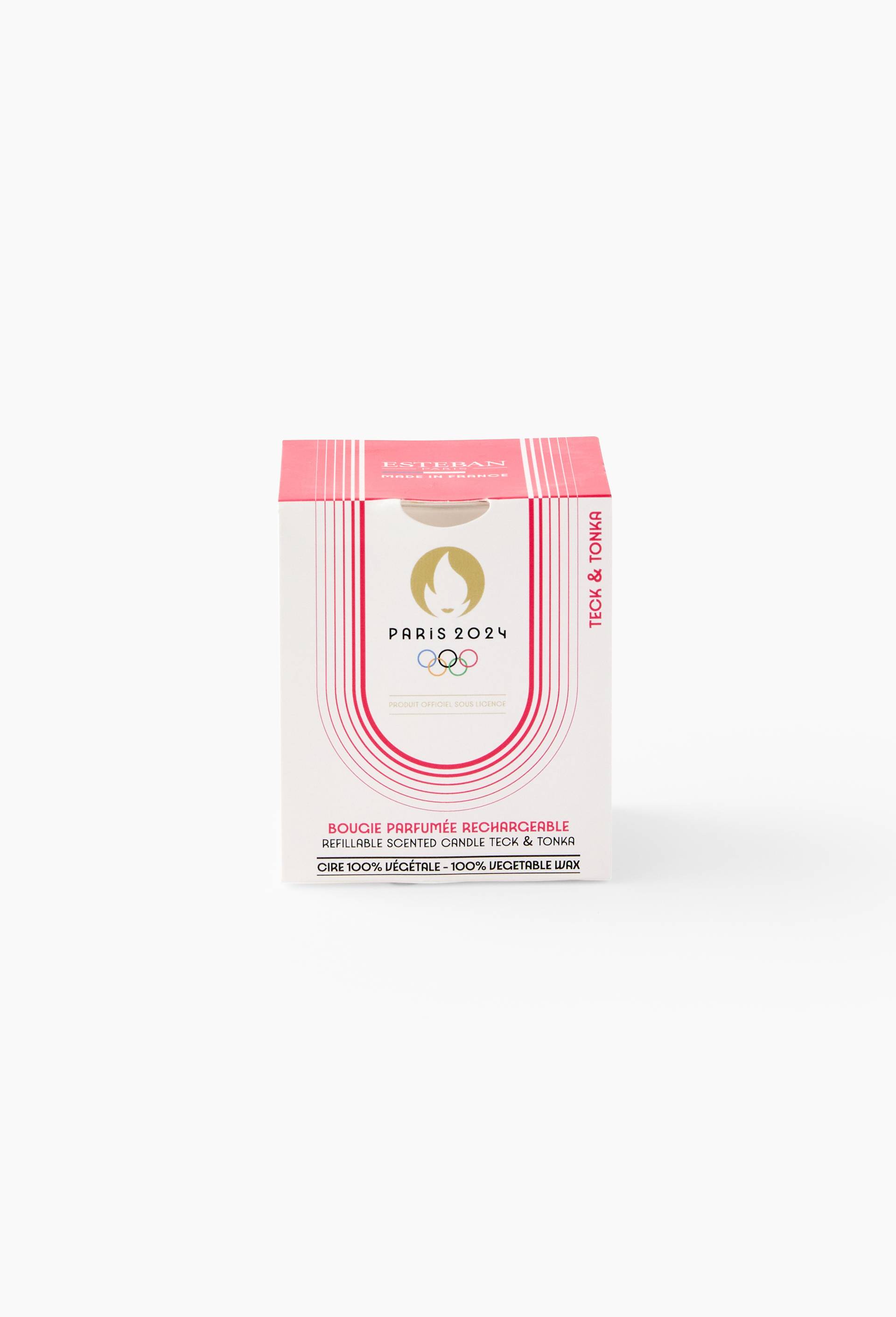 Bougie parfumée, 180g, À vos marques, prêts_, Rose foncé, large image number 0.0