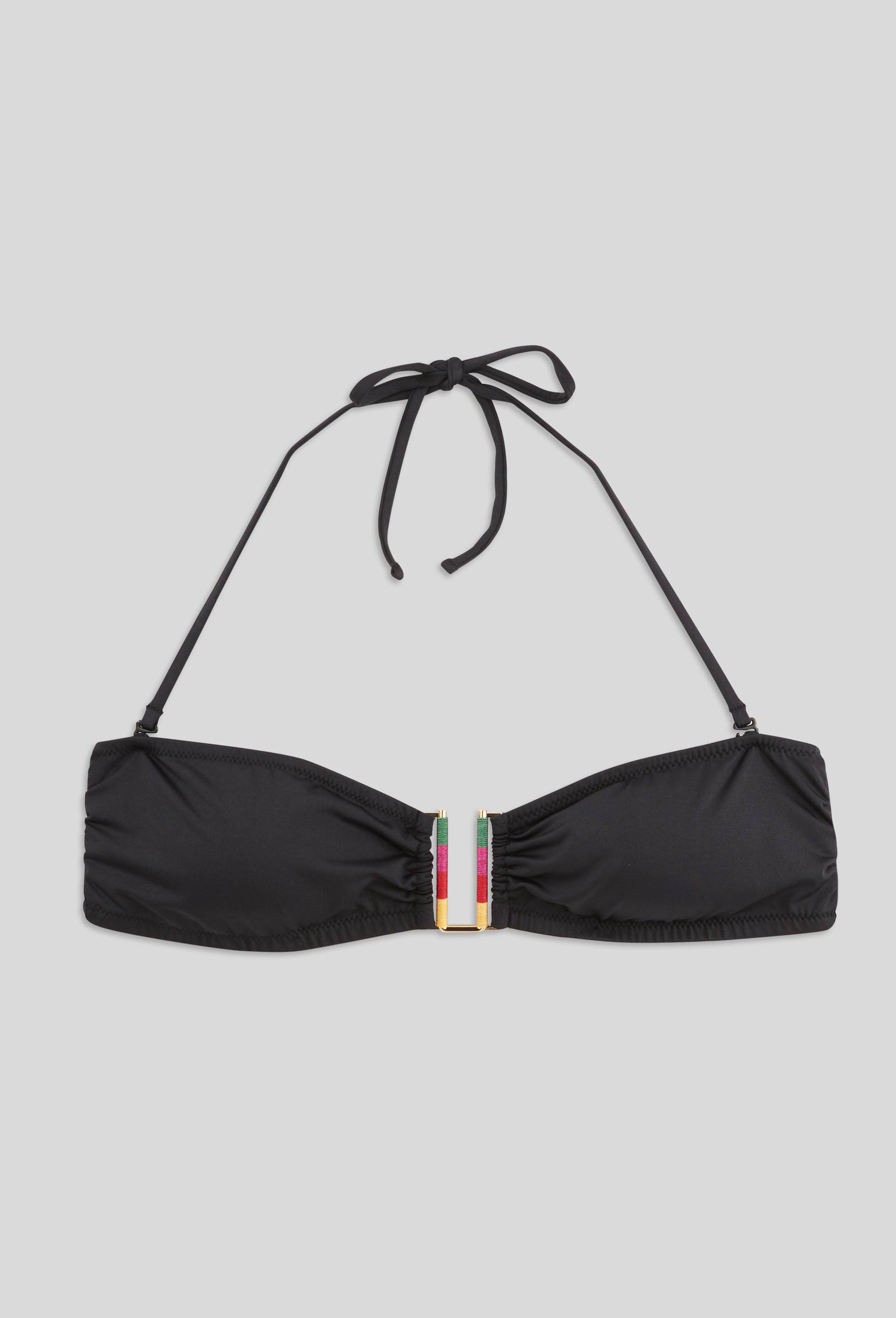 Haut de maillot de bain bandeau, Noir, large image number 2