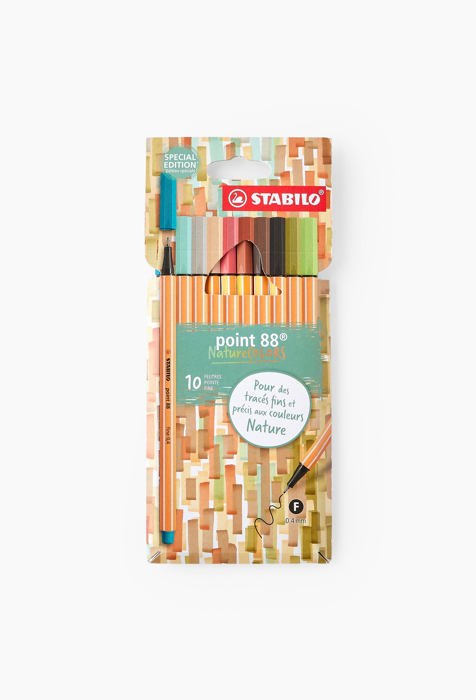 Etui carton x 10 STABILO point 88 Nature, Multicolore, large image number 0