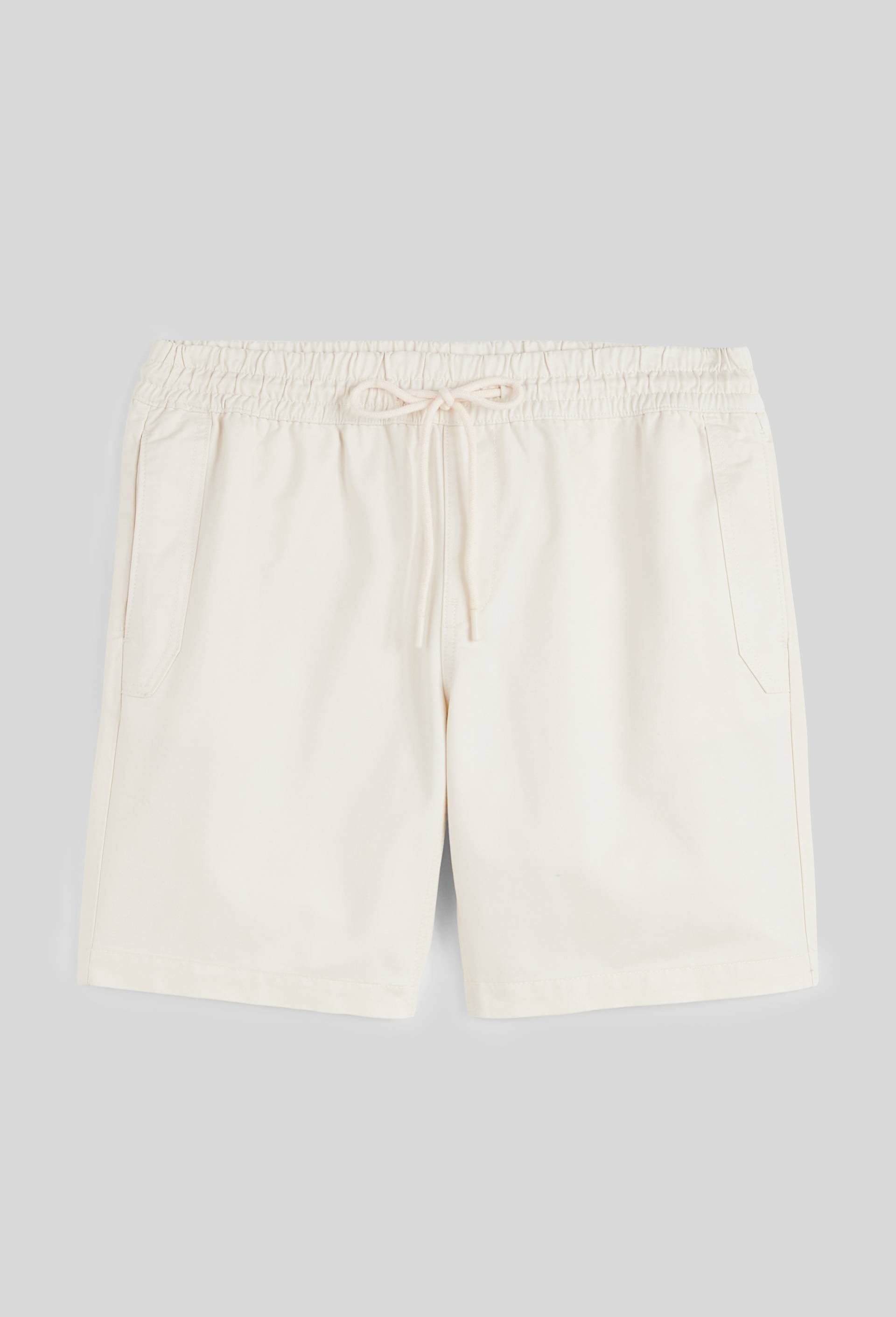 Bermuda &eacute;lastiqu&eacute; en coton BIO, Beige clair, large image number 0