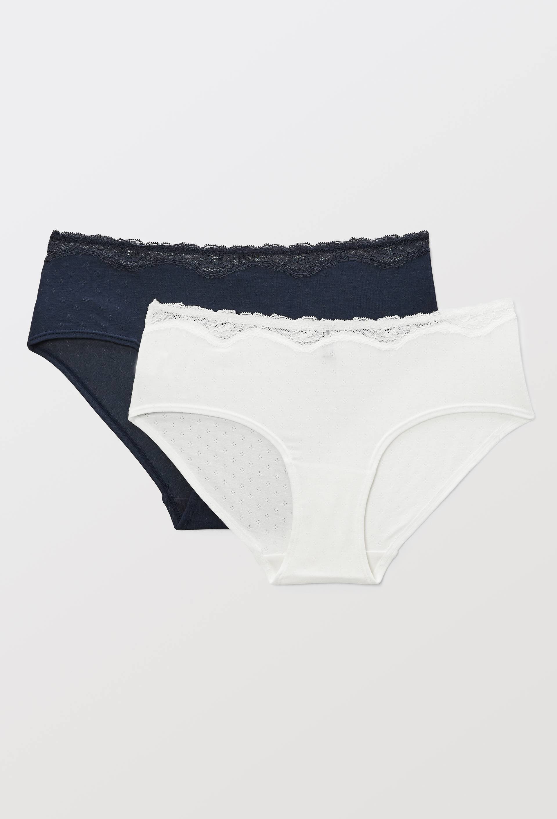 Lot de 2 shorties MALAURY en modal, Bleu fonc&eacute;, large image number 5.0