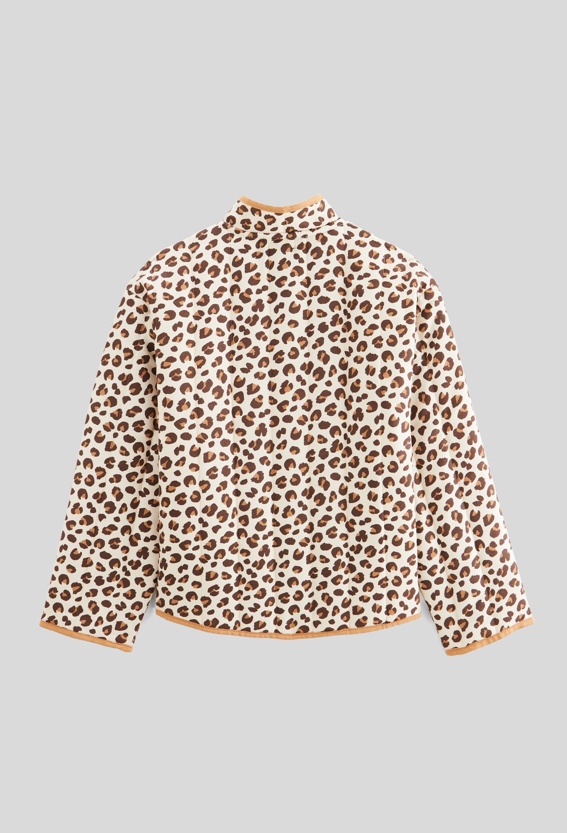 Veste imprim&eacute;e matelass&eacute;e, Beige clair, large image number 2