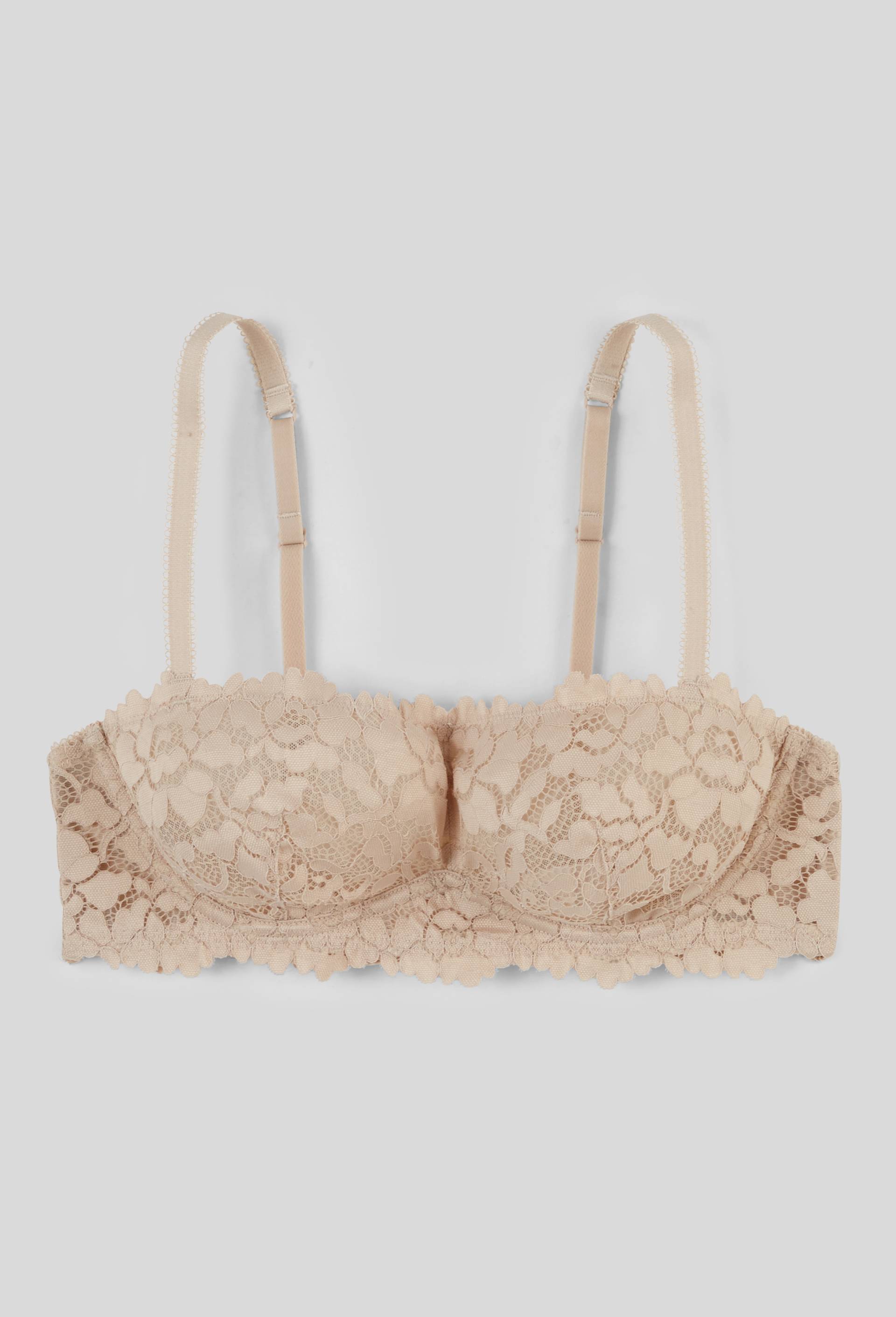 Bandeau armatur&eacute; CAMILLE en dentelle, Beige, large image number 2