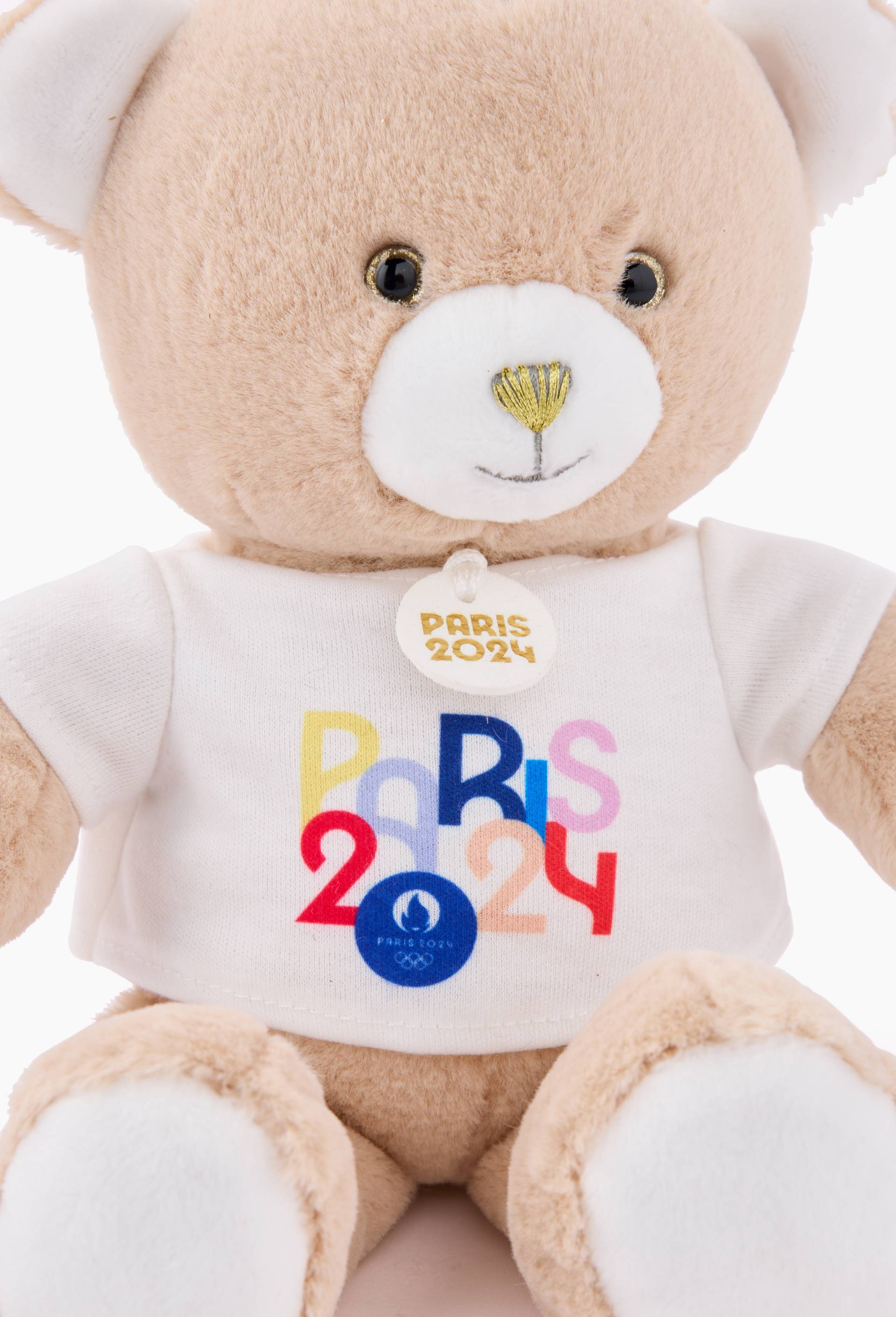 Ours beige avec tee-shirt Paris 2024, Multicolore, large image number 1.0