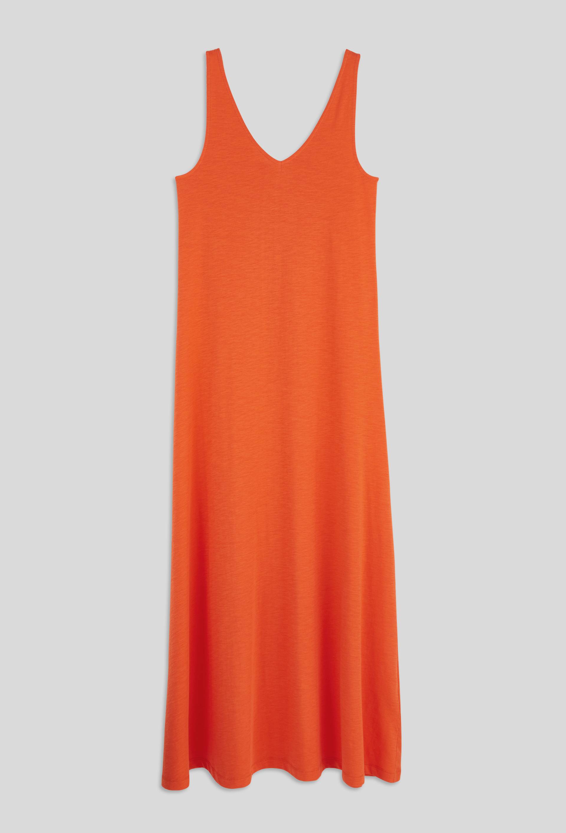 Robe longue unie en coton BIO GOTS, Orange, large image number 2