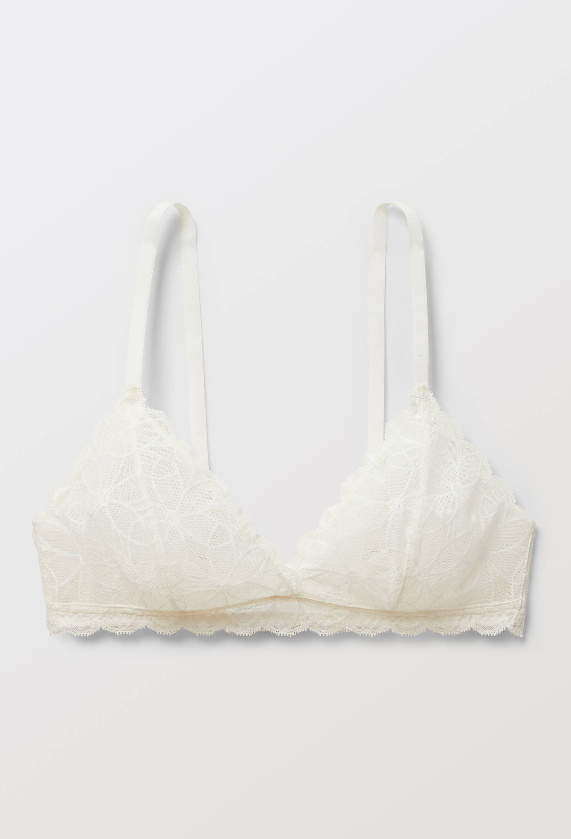 Soutien-gorge triangle SELENA en dentelle, Ecru, large image number 2.0