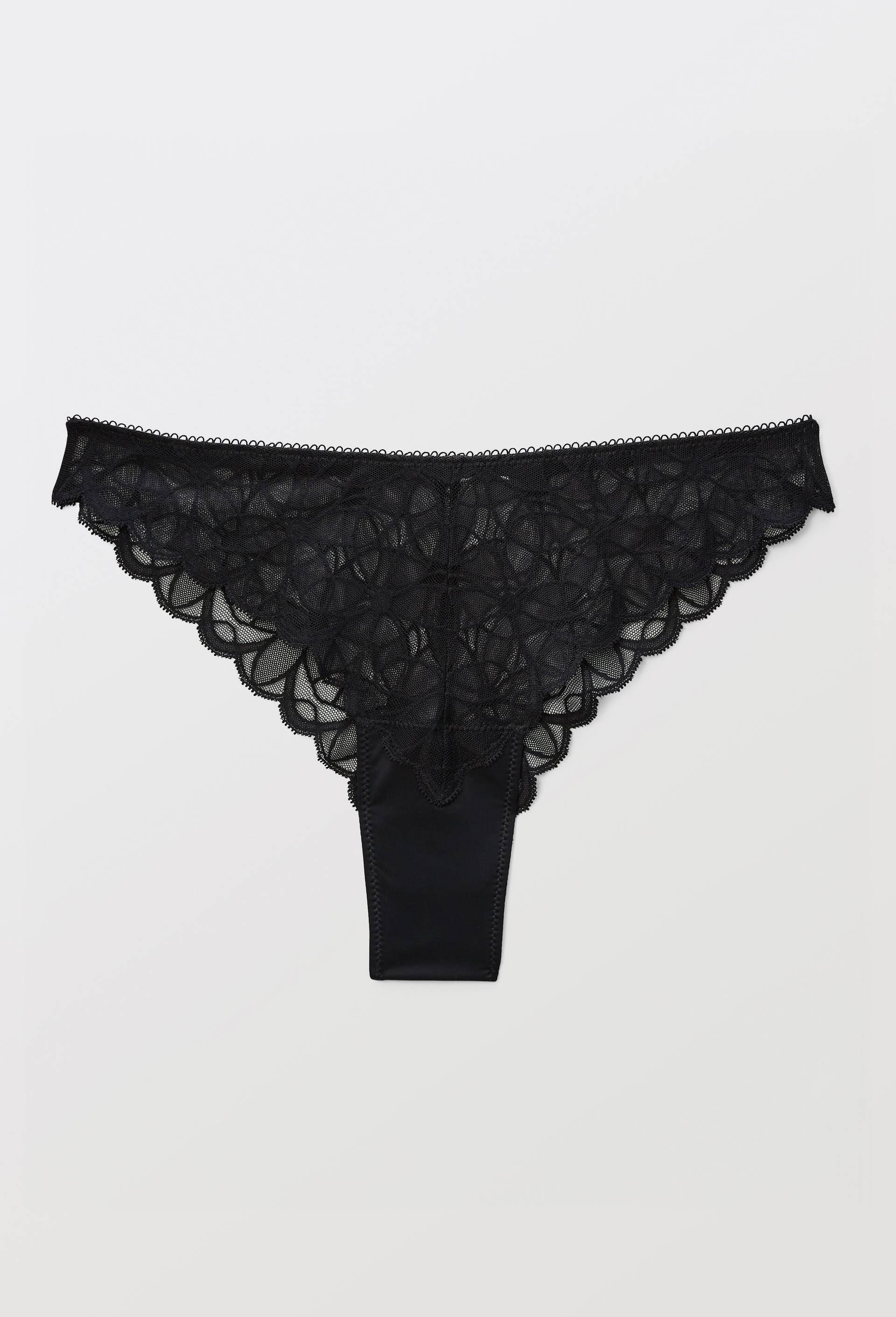 Tanga SELENA en dentelle, Noir, large image number 2.0