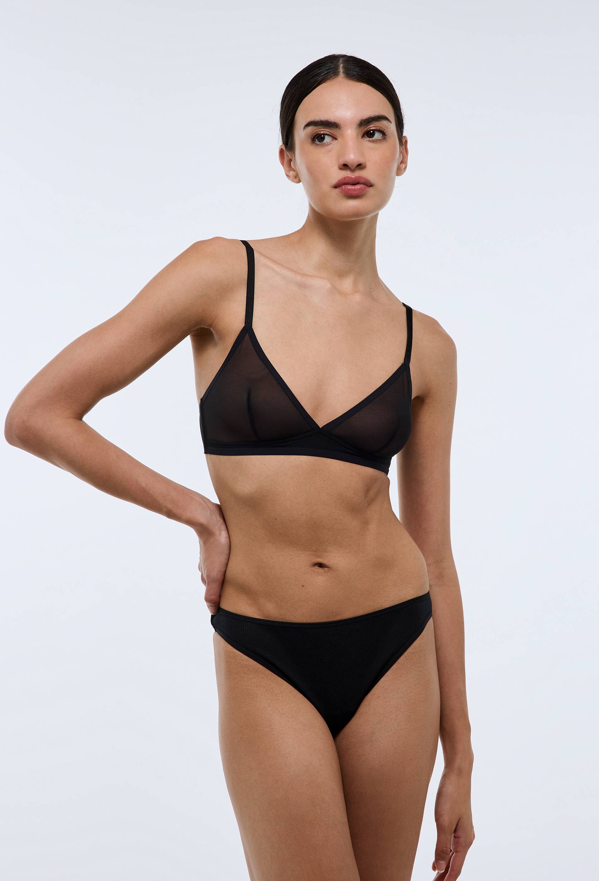 Lot de 3 tangas côtelés CAMELIA en coton BIO GOTS - MONOPRIX - Modalova