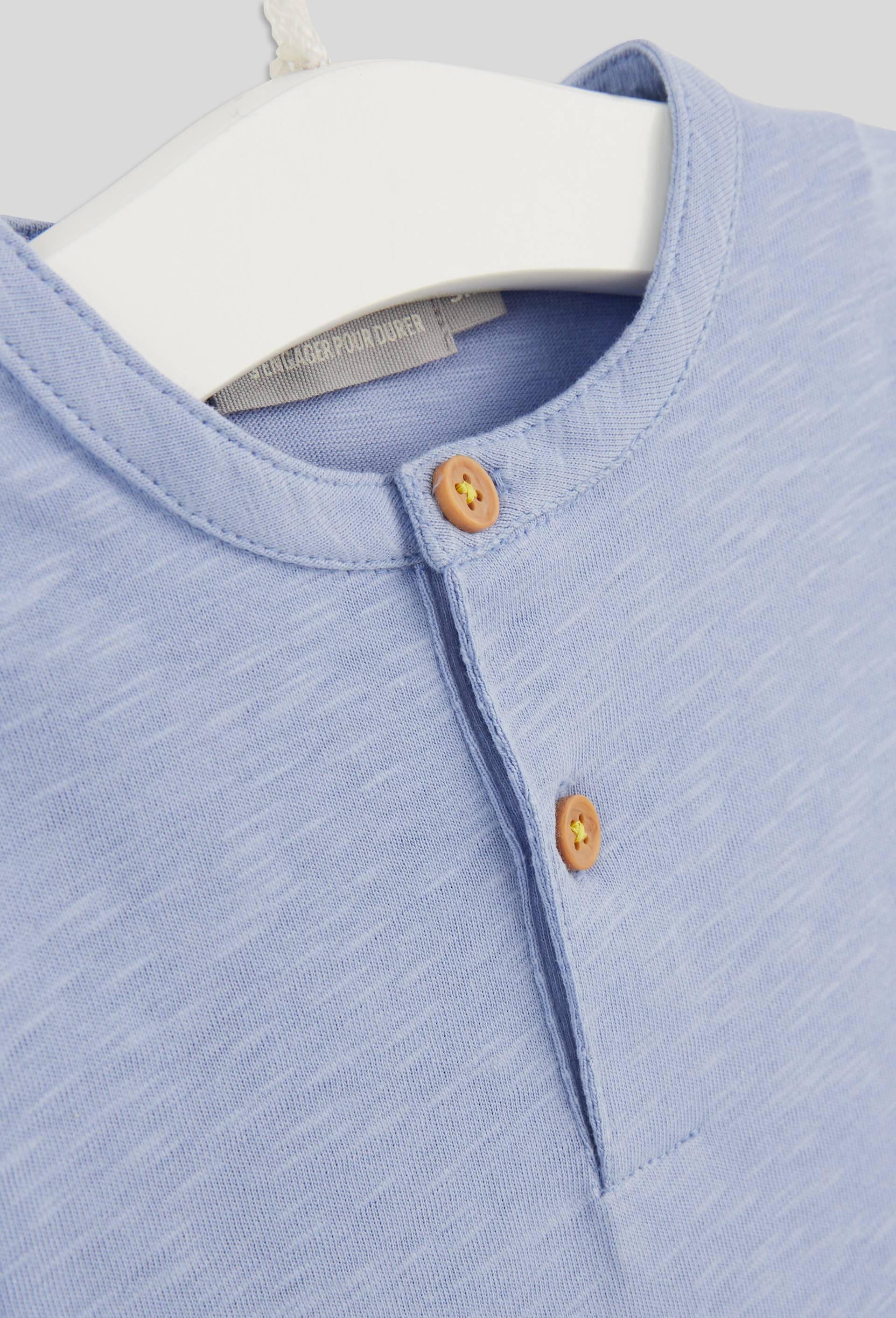 Ensemble tee-shirt uni short imprim&eacute; et bob imprim&eacute; en coton BIO, Bleu, large image number 2