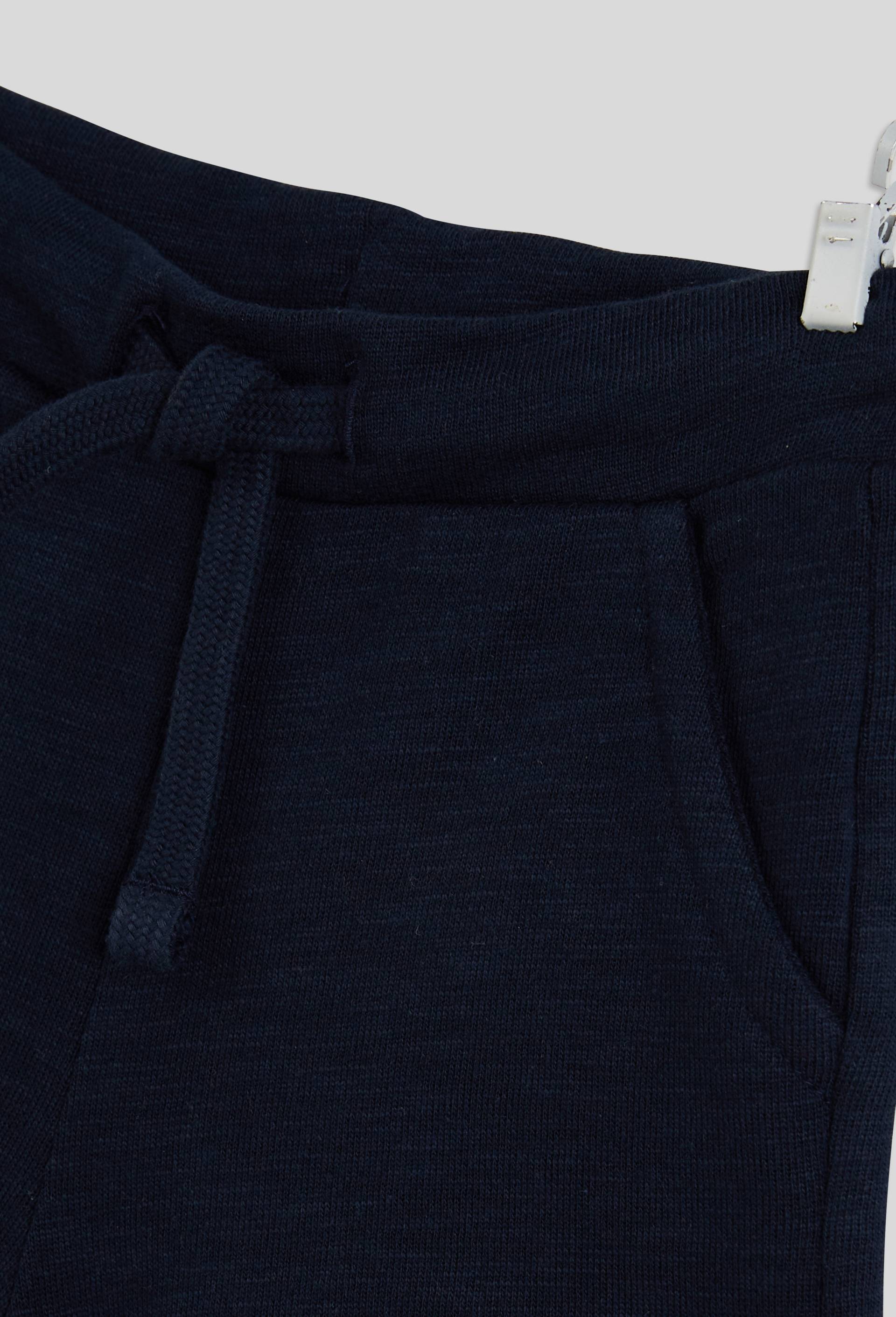 Short uni en coton BIO GOTS, Bleu foncé, large image number 2