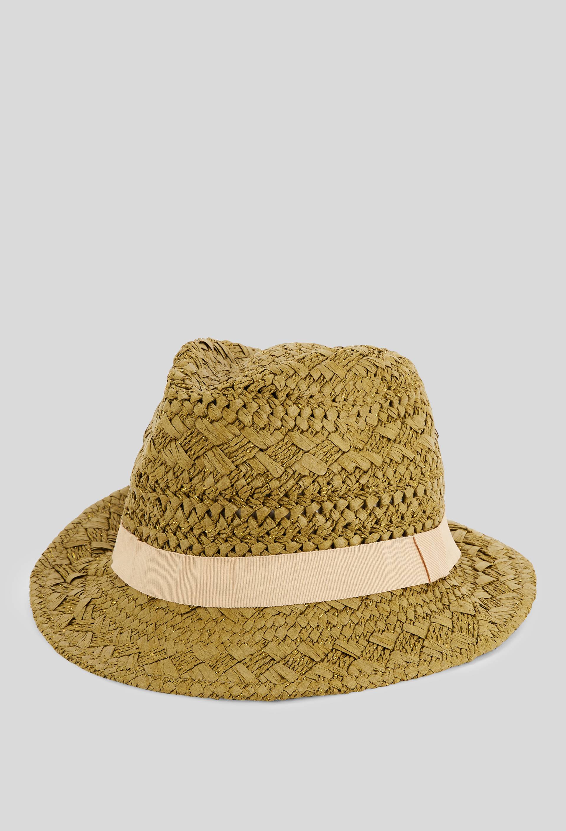 Chapeau en fibre de papier, Vert, large image number 0