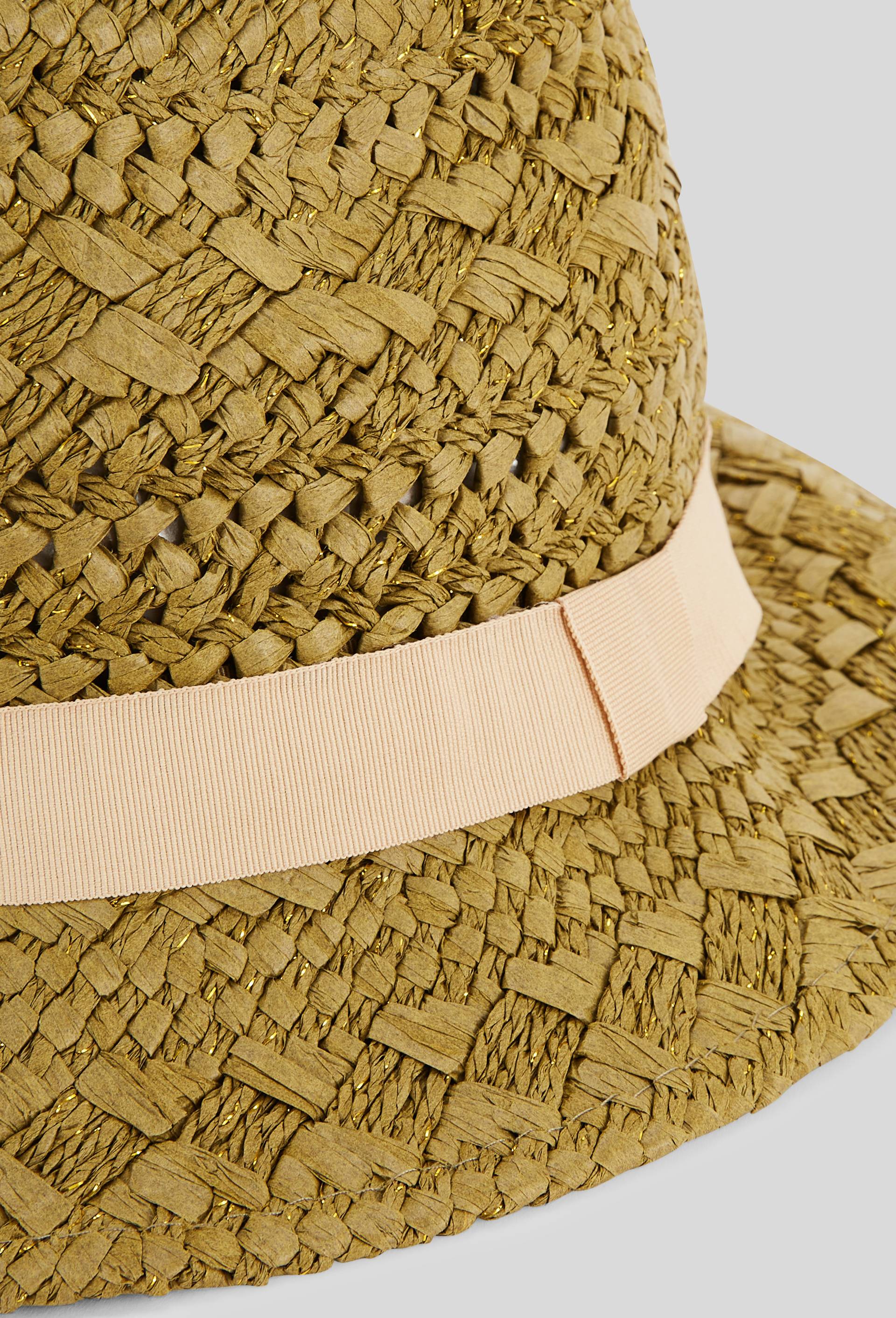 Chapeau en fibre de papier, Vert, large image number 1