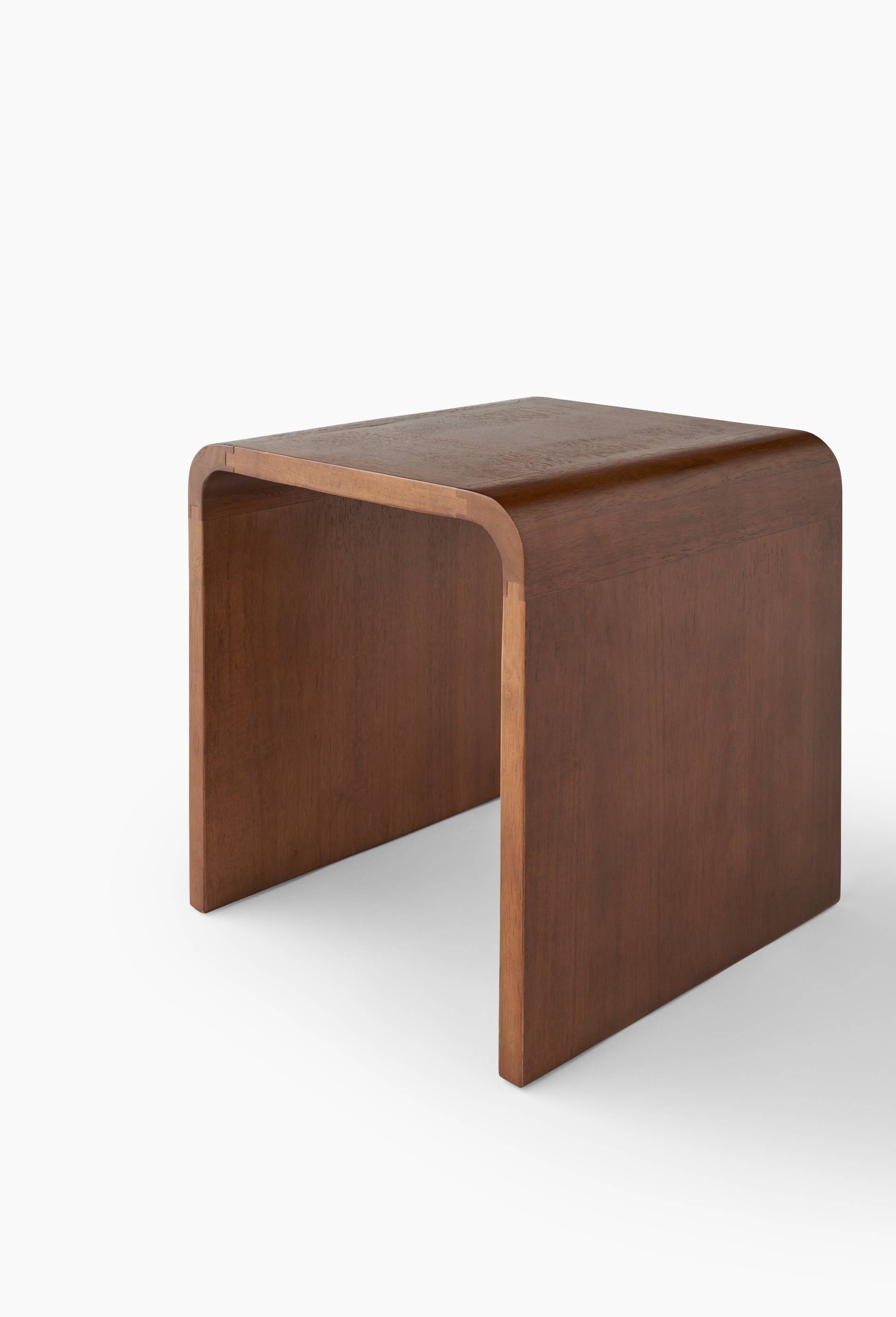 Table d'appoint, 35x35cm,  en bois d'h&eacute;v&eacute;a, Brun, large image number 0