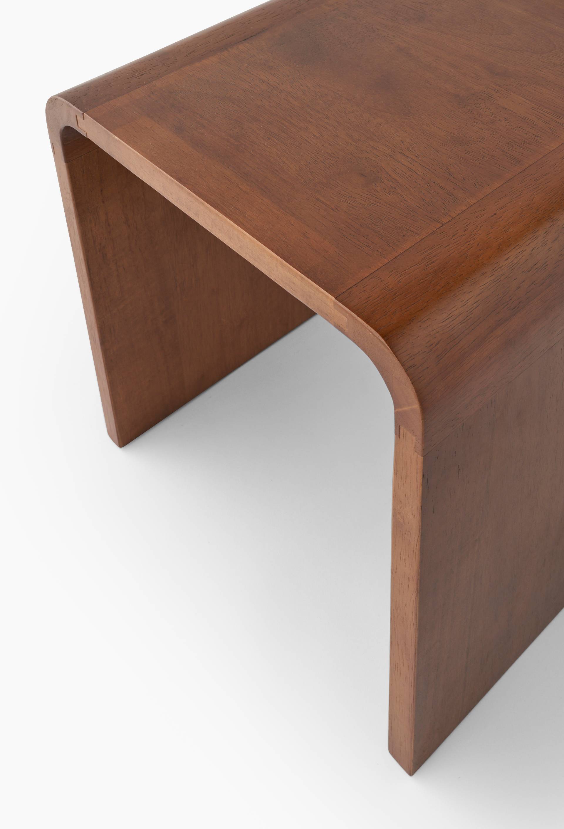 Table d'appoint, 35x35cm,  en bois d'h&eacute;v&eacute;a, Brun, large image number 1