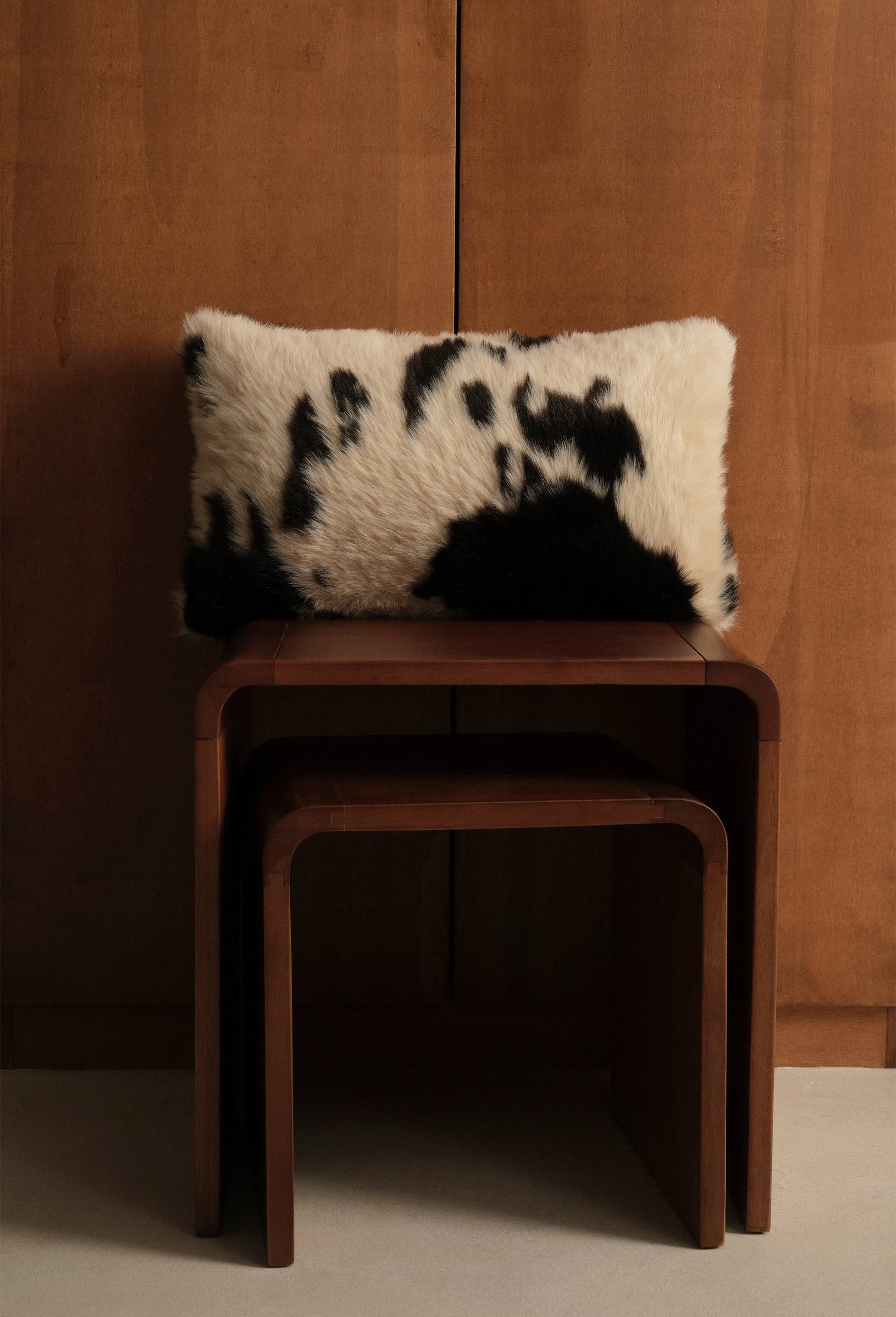Table d'appoint, 35x35cm,  en bois d'h&eacute;v&eacute;a, Brun, large image number 2