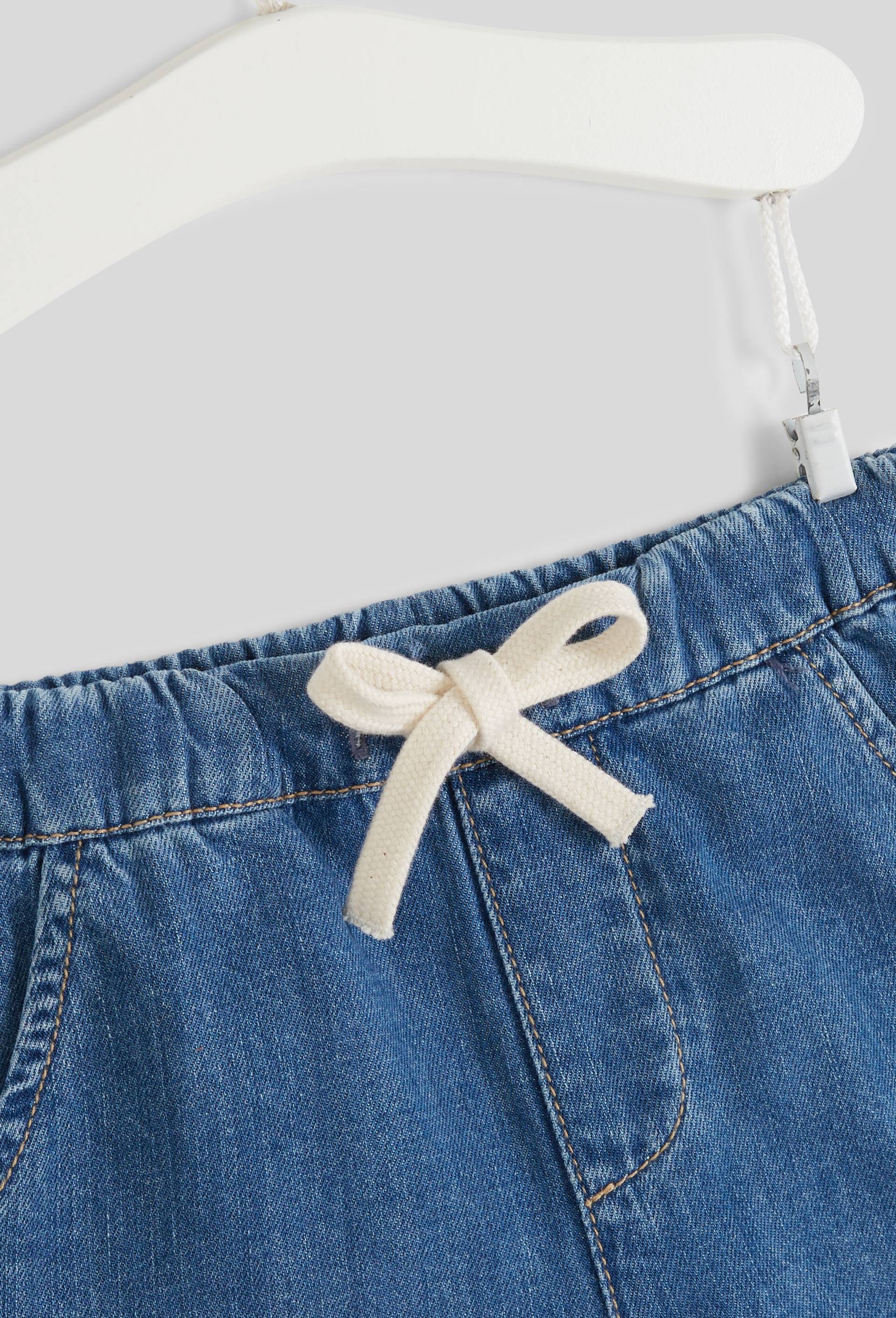 Short uni en chambray, BLEU, large image number 2