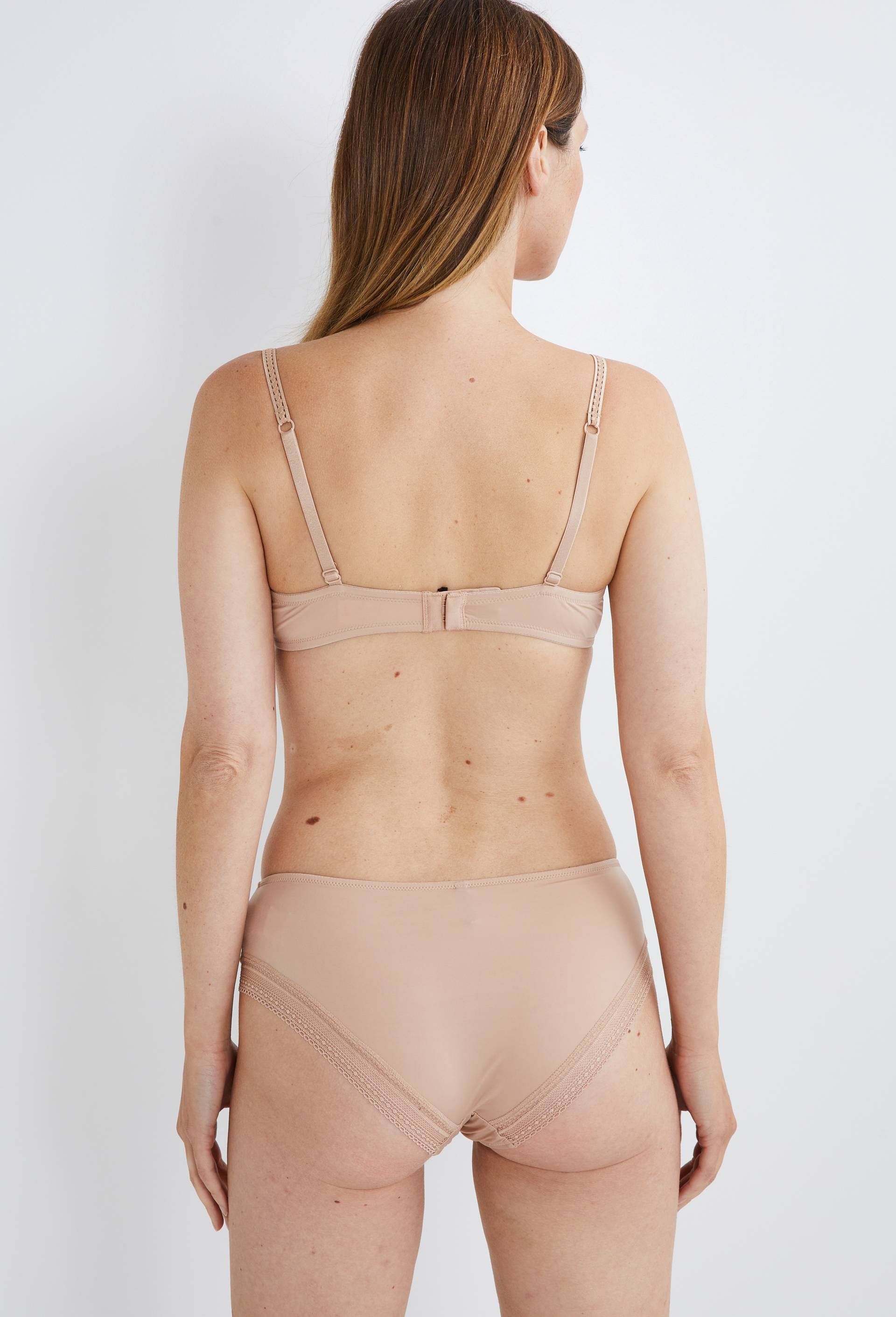 Soutien-gorge corbeille padd&eacute; IRIS en microfibre, Rose clair, large image number 1.0