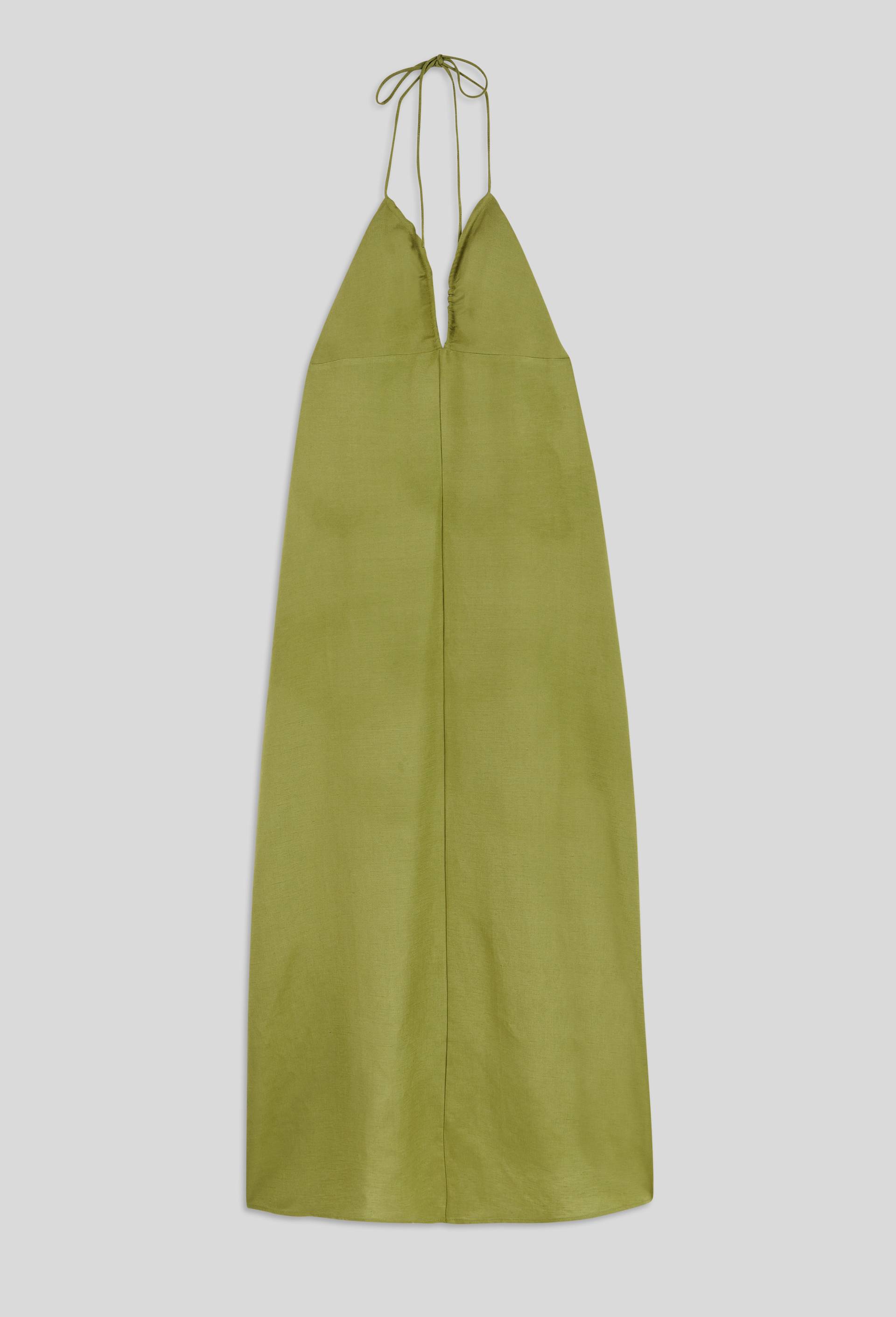 Robe évasée unie, Vert, large image number 3