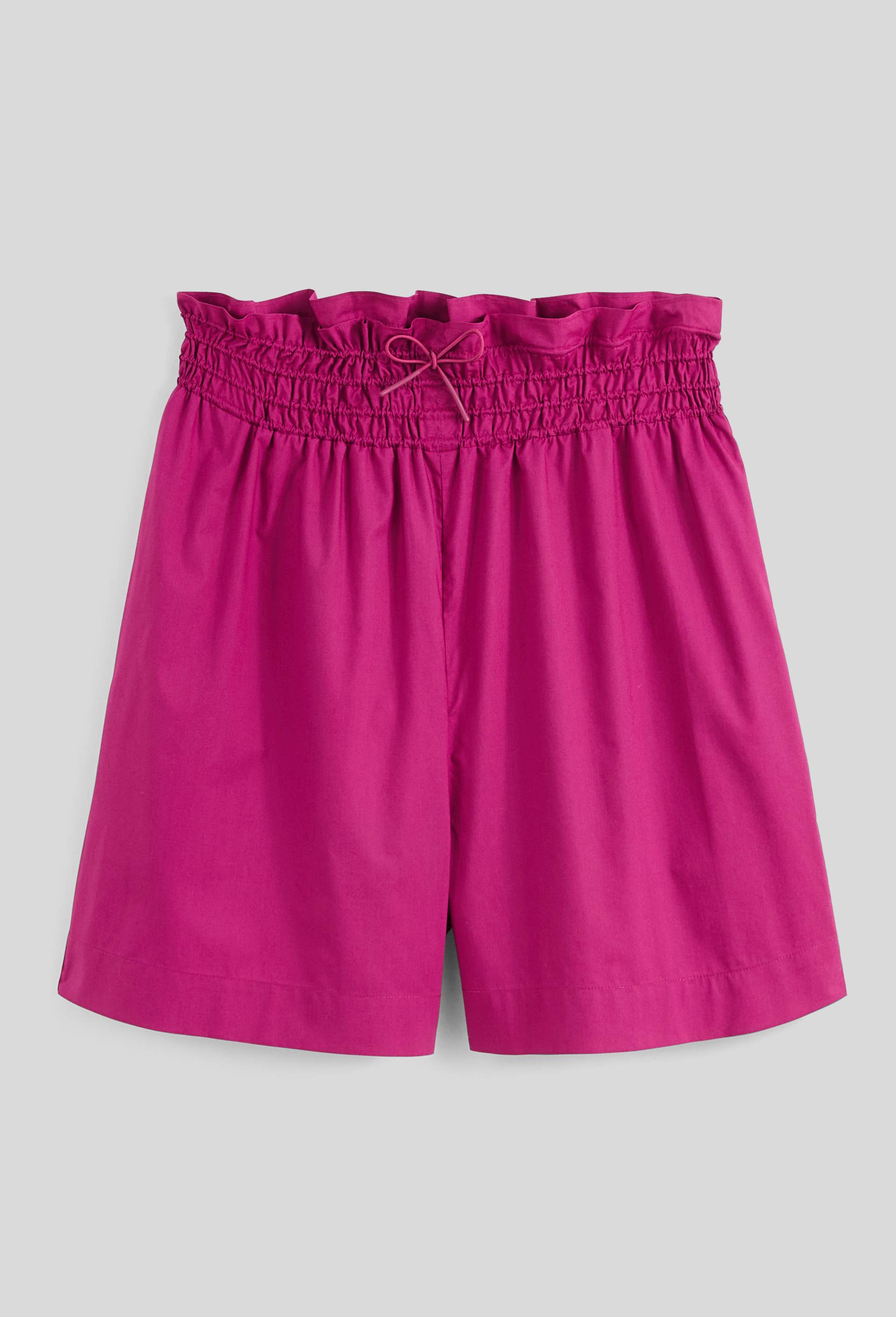 Short uni &eacute;lastiqu&eacute; en coton BIO, Rose fonc&eacute;, large image number 2