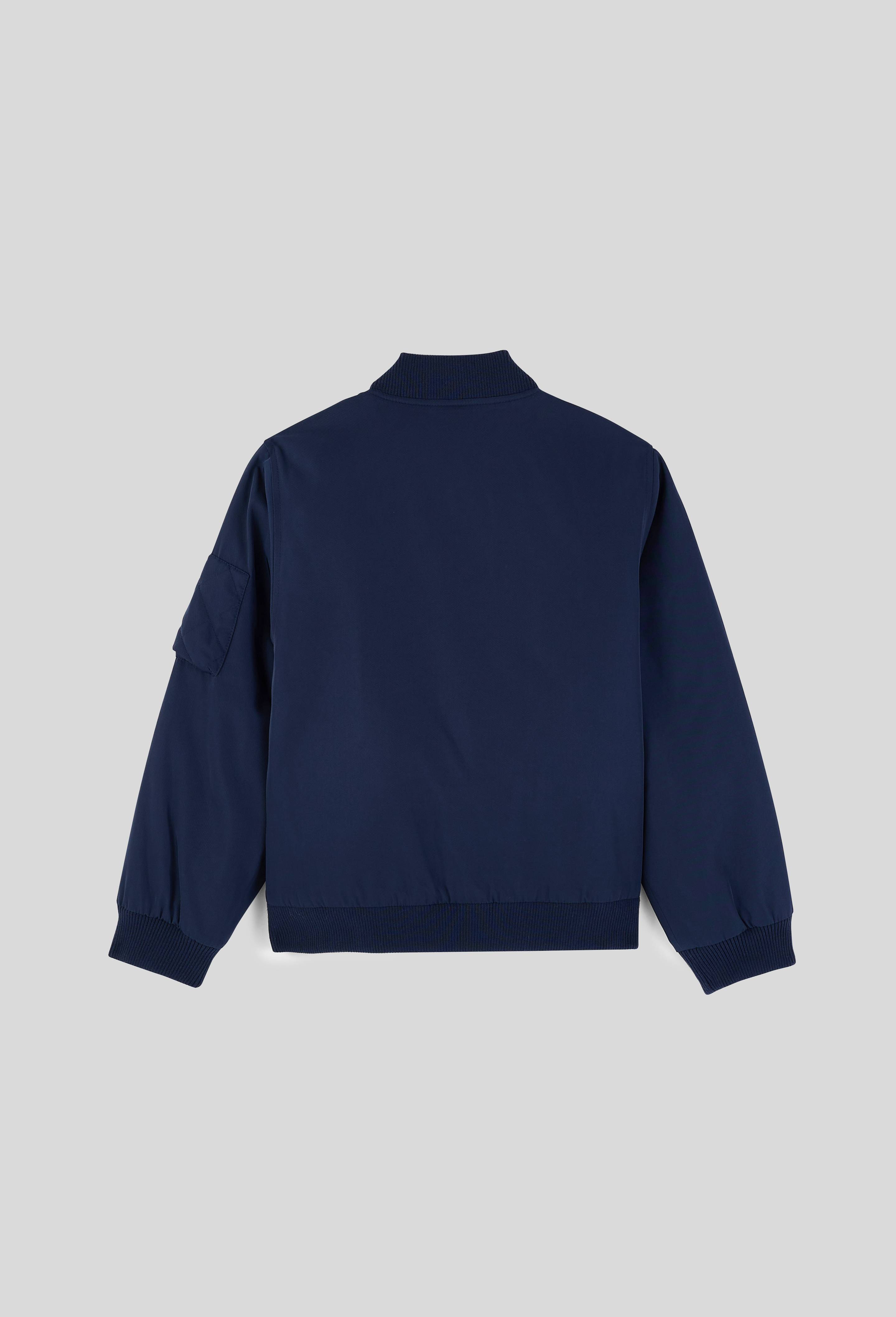 Blouson bomber uni, Bleu fonc&eacute;, large image number 2