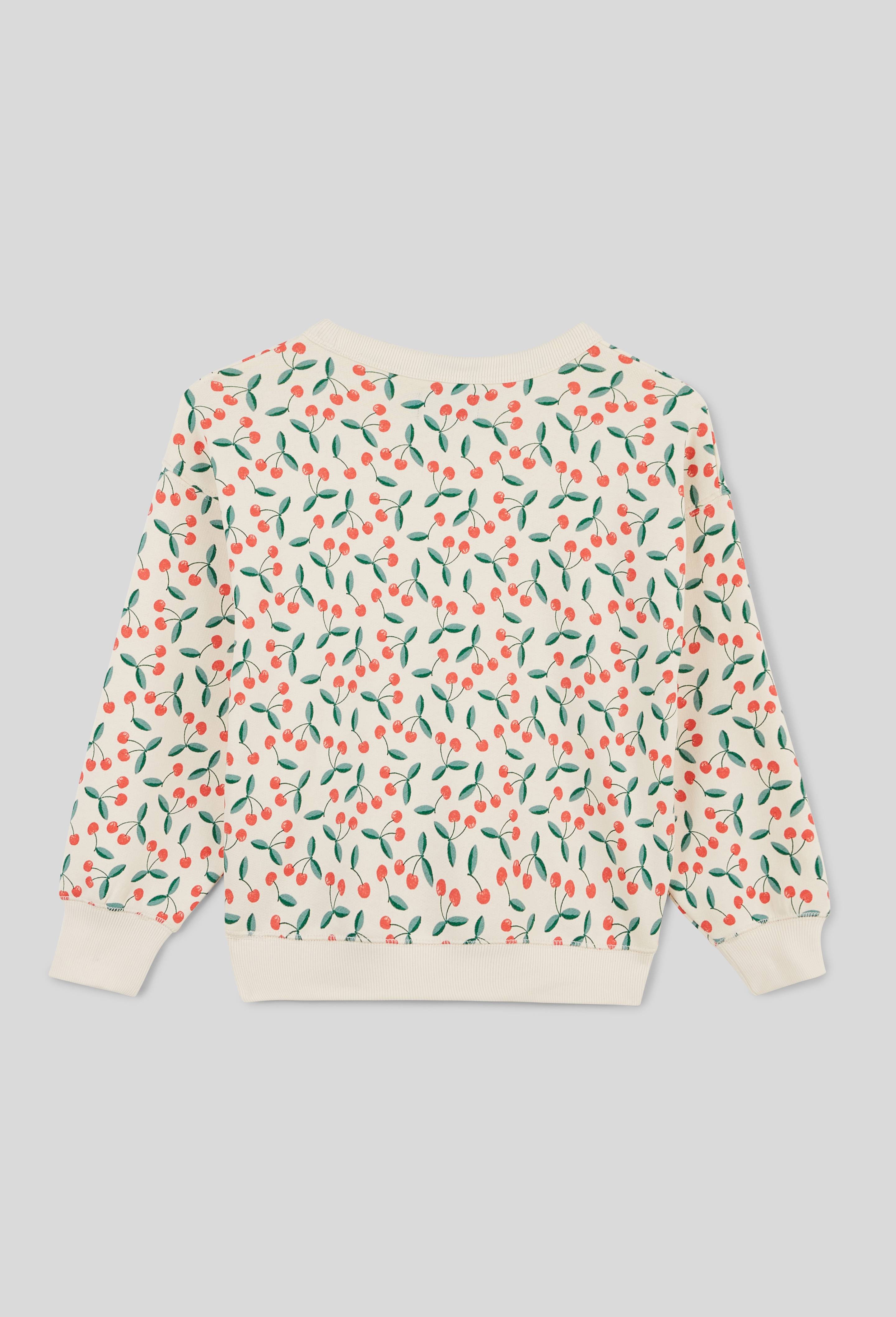 Sweat imprim&eacute; contenant du coton BIO GOTS, Beige clair, large image number 2.0