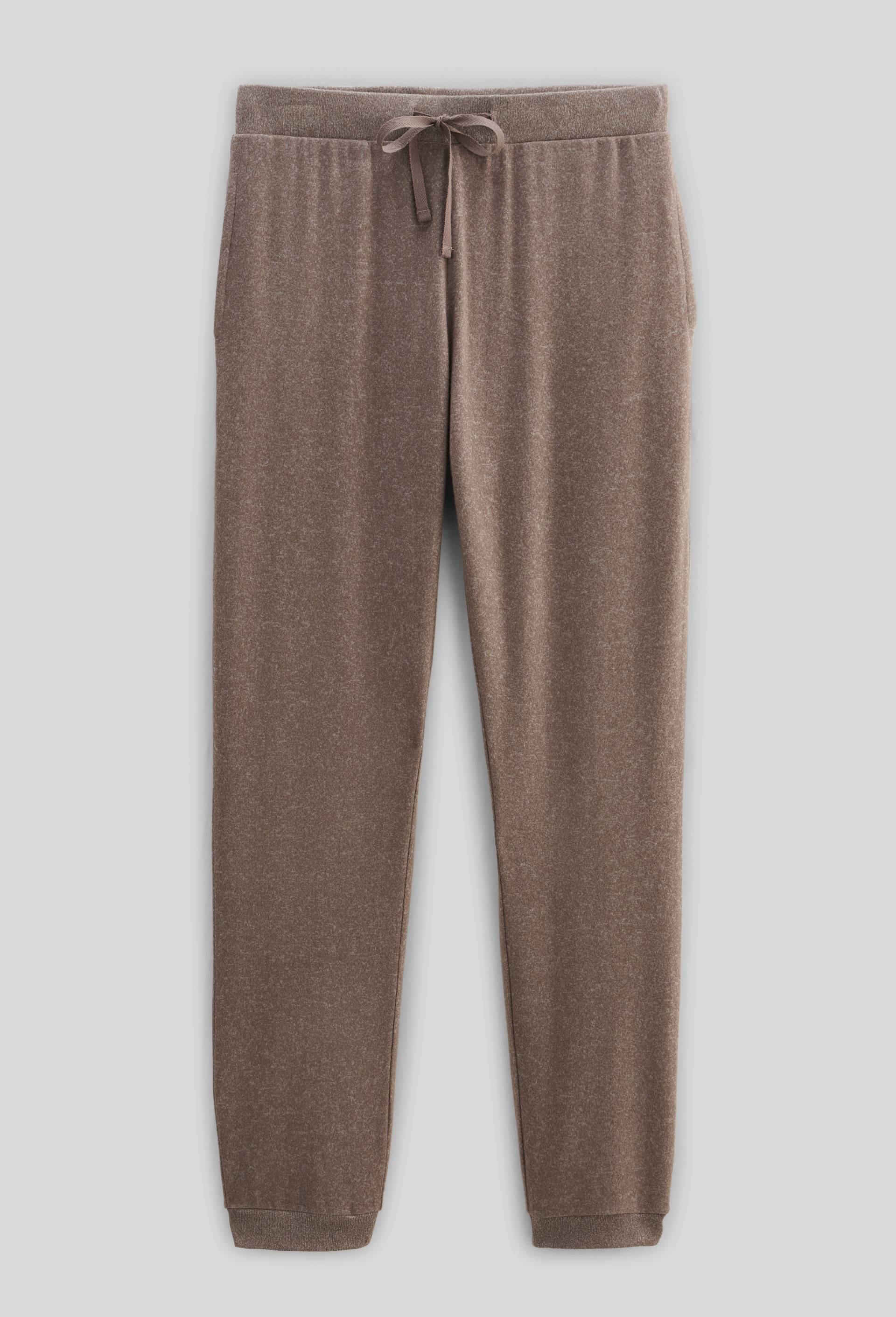 Pantalon droit uni tout doux, Beige, large image number 2