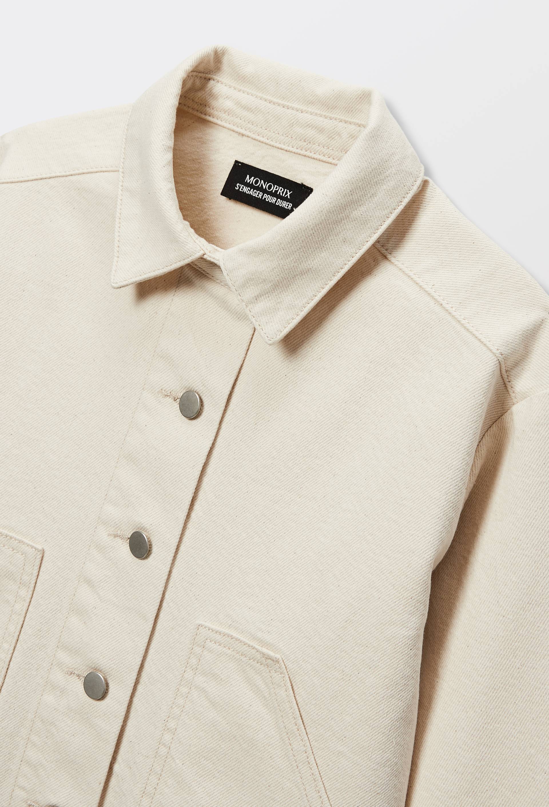 Veste en coton, Beige clair, large image number 2.0