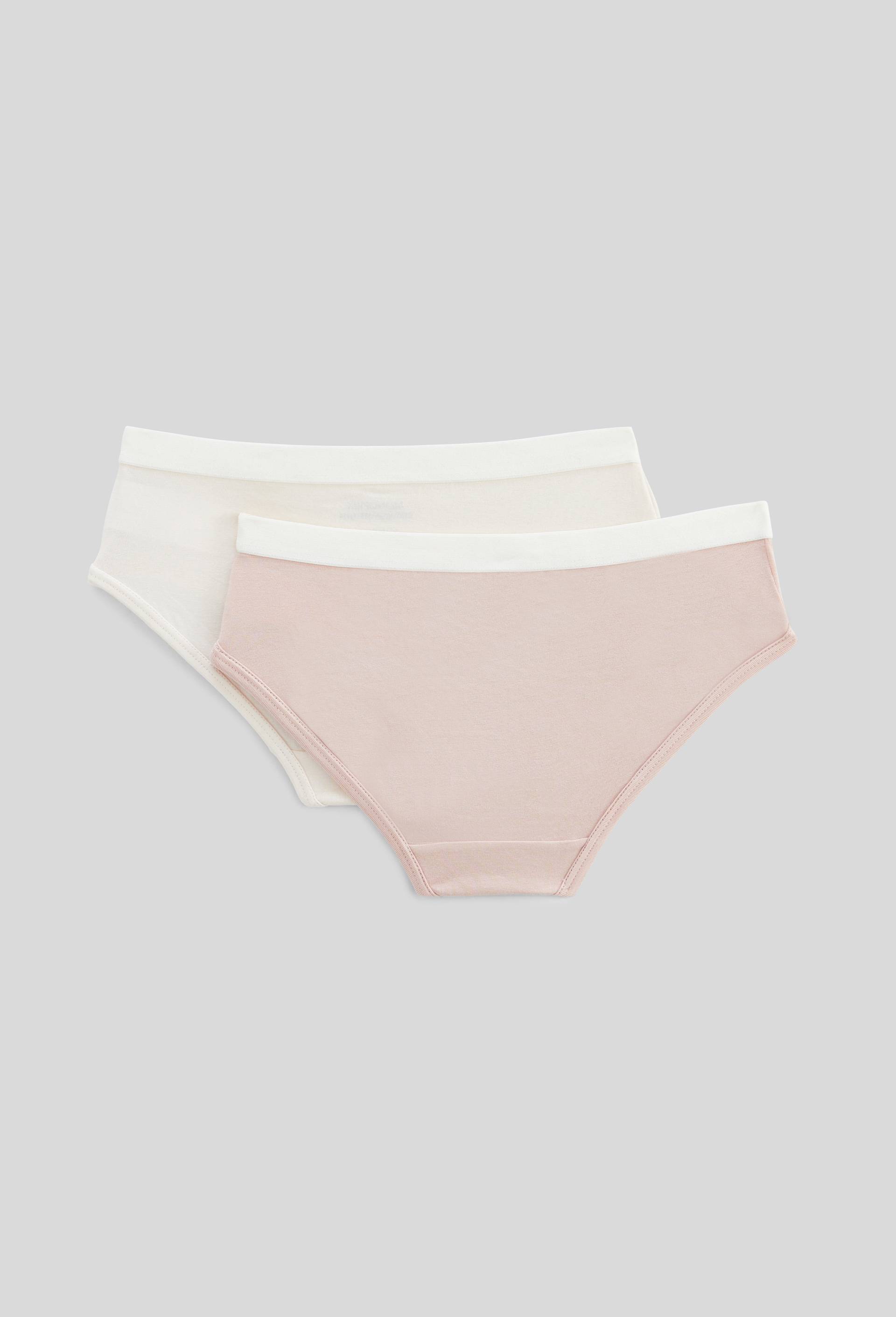 Lot de 2 culottes de sport unies en coton BIO GOTS, Rose, large image number 1