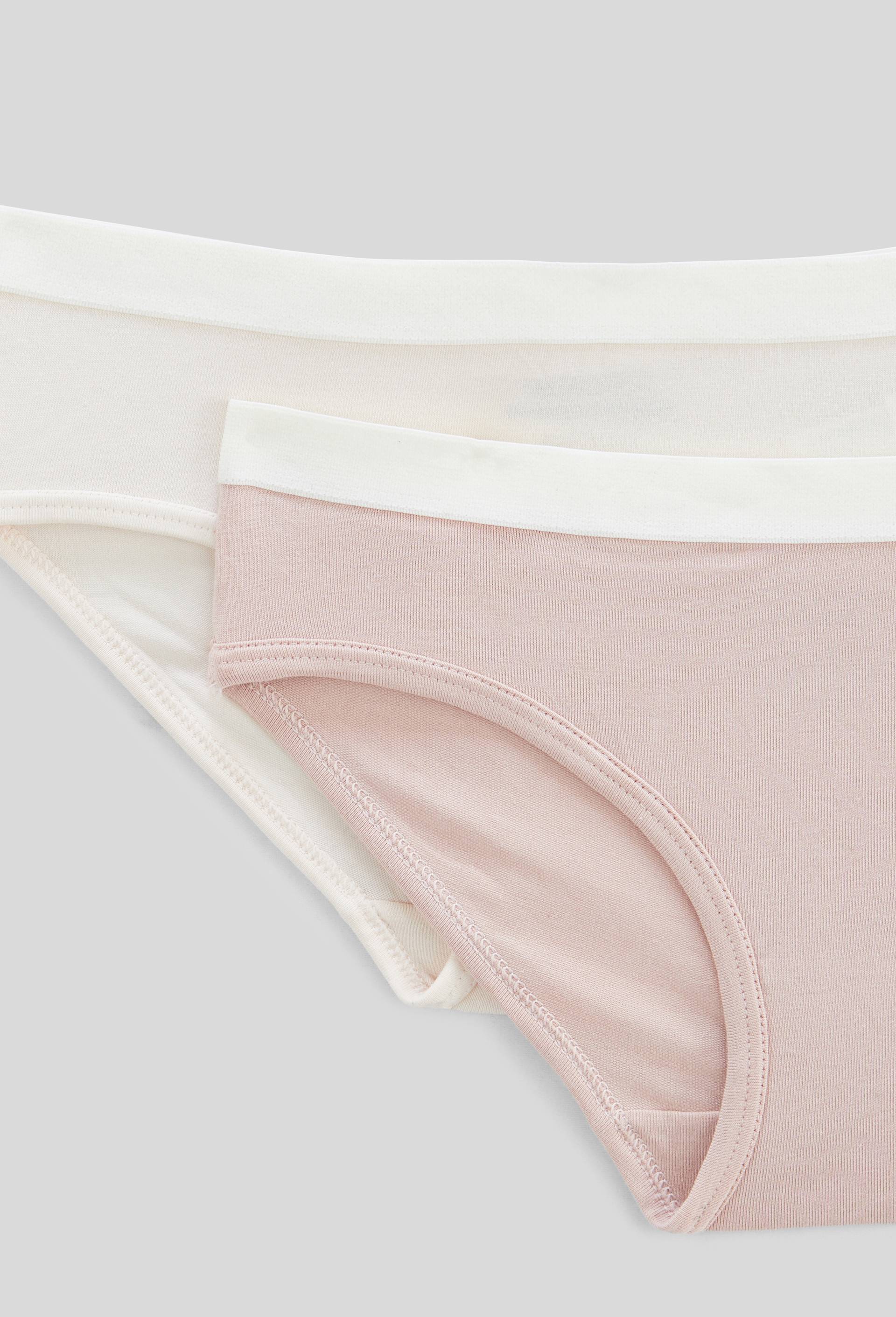 Lot de 2 culottes de sport unies en coton BIO GOTS, Rose, large image number 2
