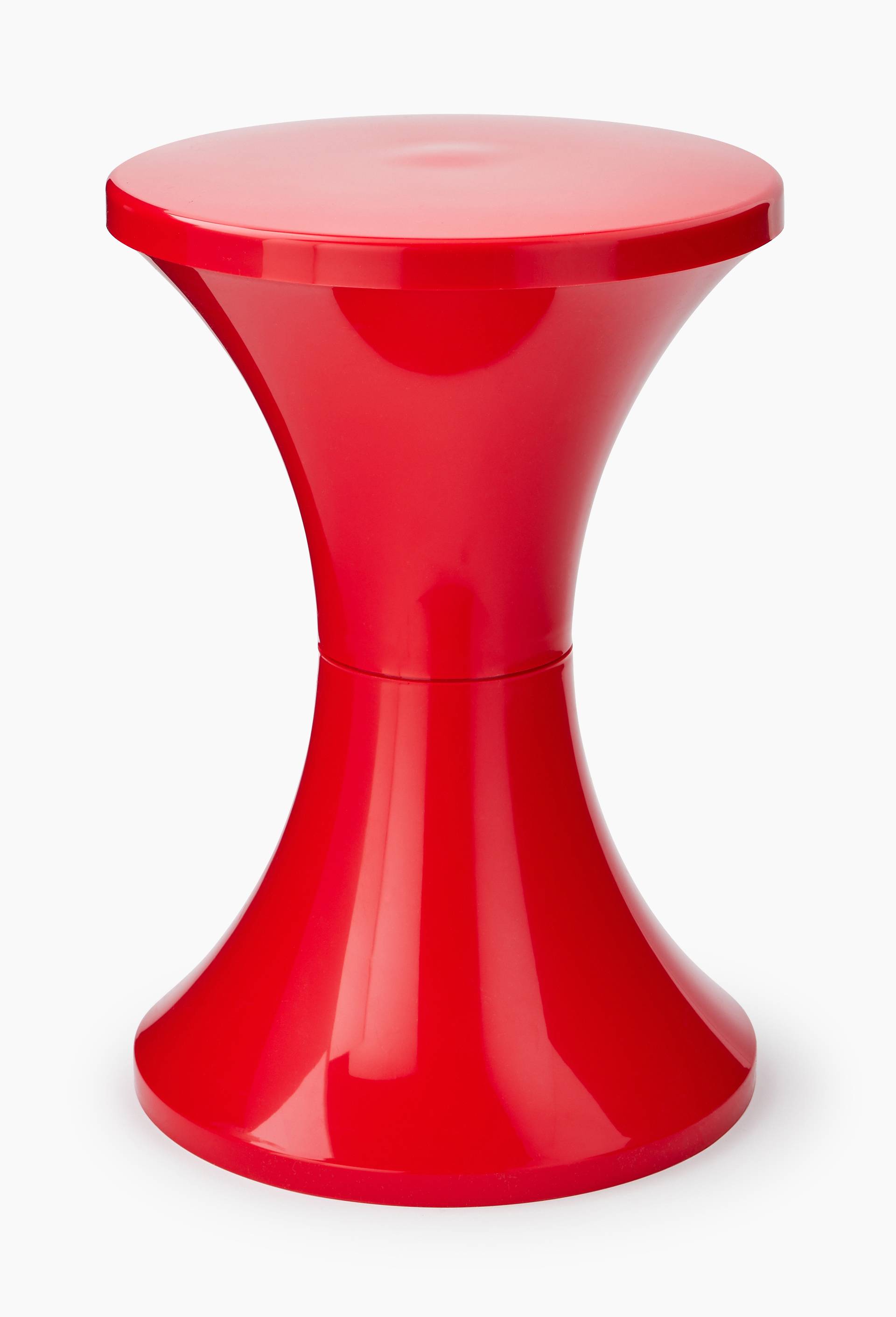 Tabouret tamtam blanc, 30x45cm, en plastique, Rouge, large image number 0