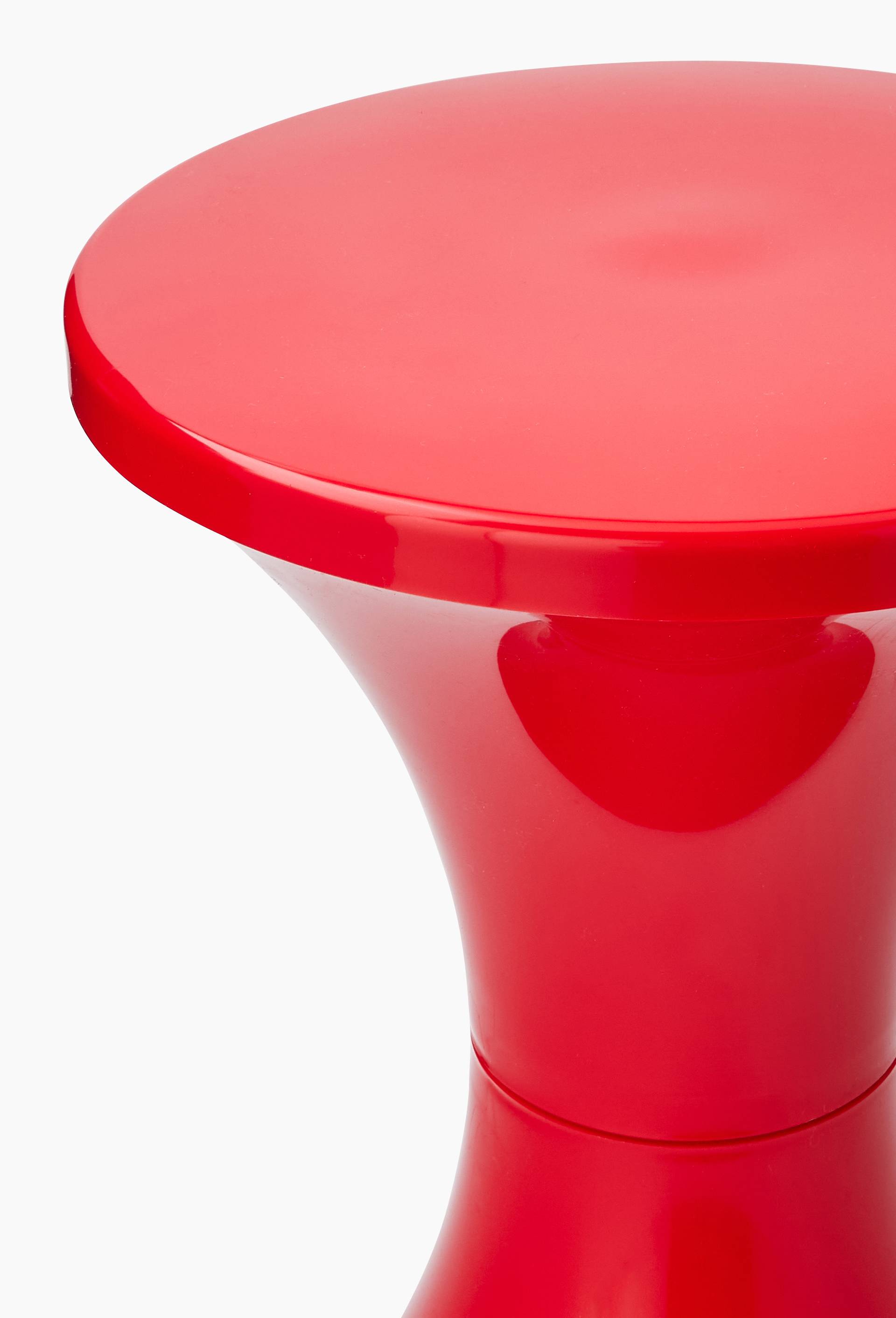 Tabouret tamtam blanc, 30x45cm, en plastique, Rouge, large image number 1