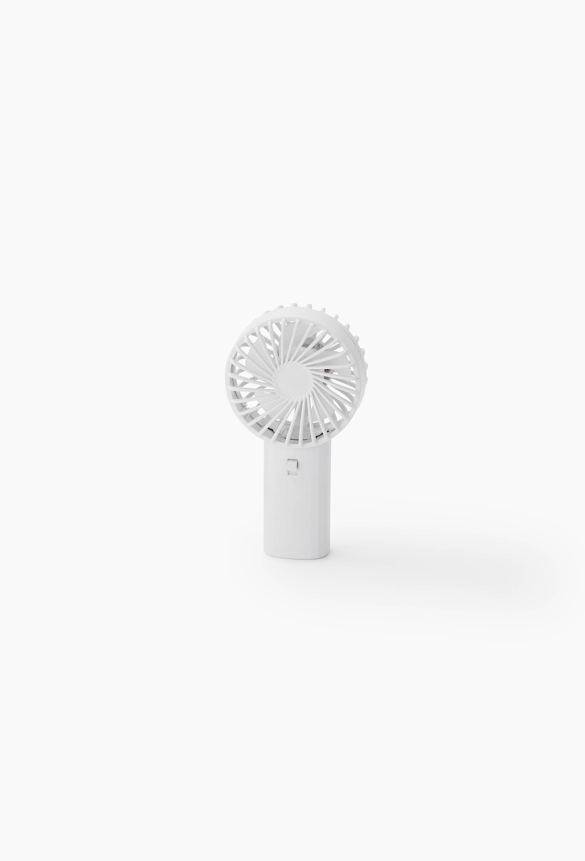 Mini ventilateur portatif, 14cm, Blanc, large image number 0