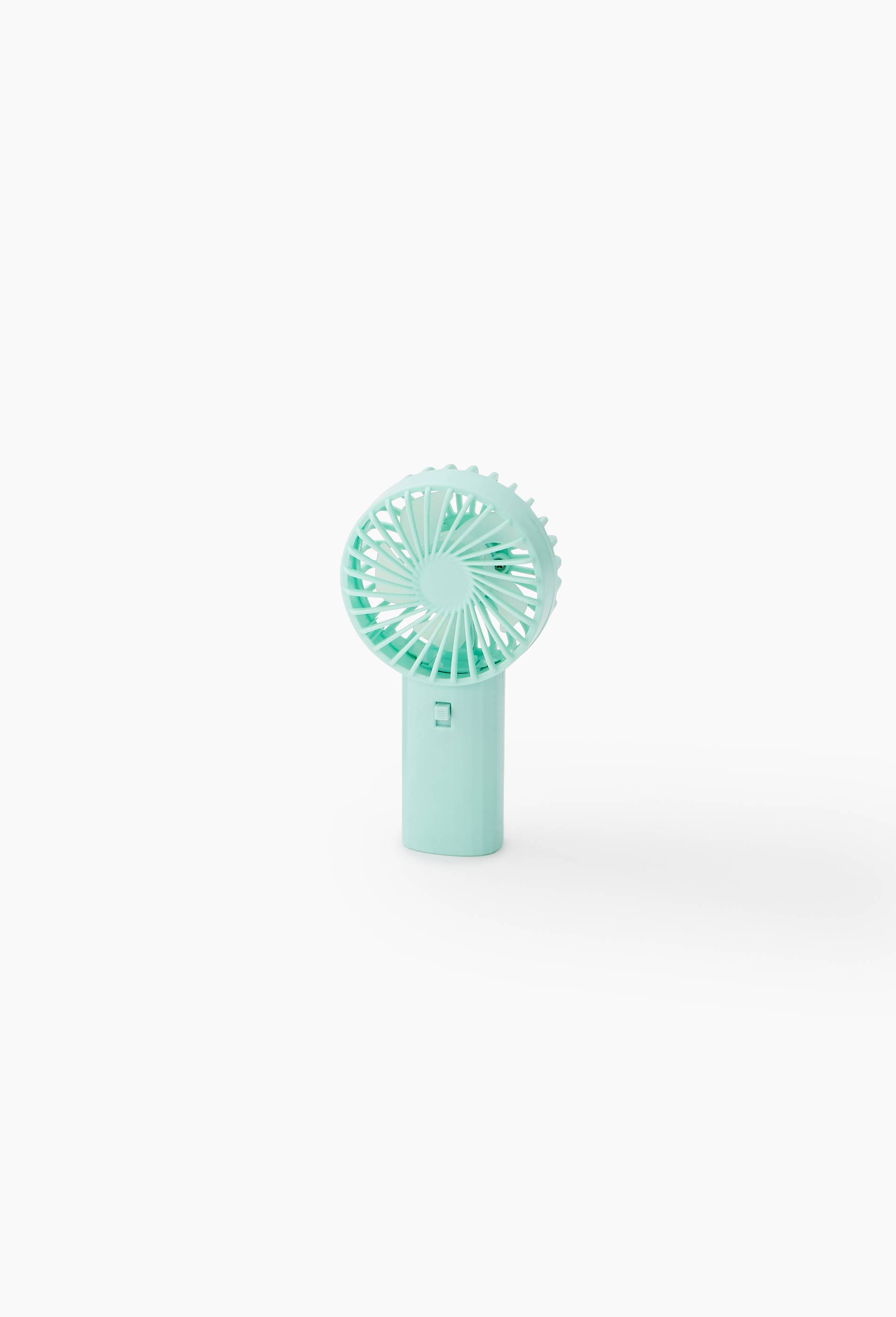 Mini ventilateur portatif, 14cm, Vert fonc&eacute;, large image number 0