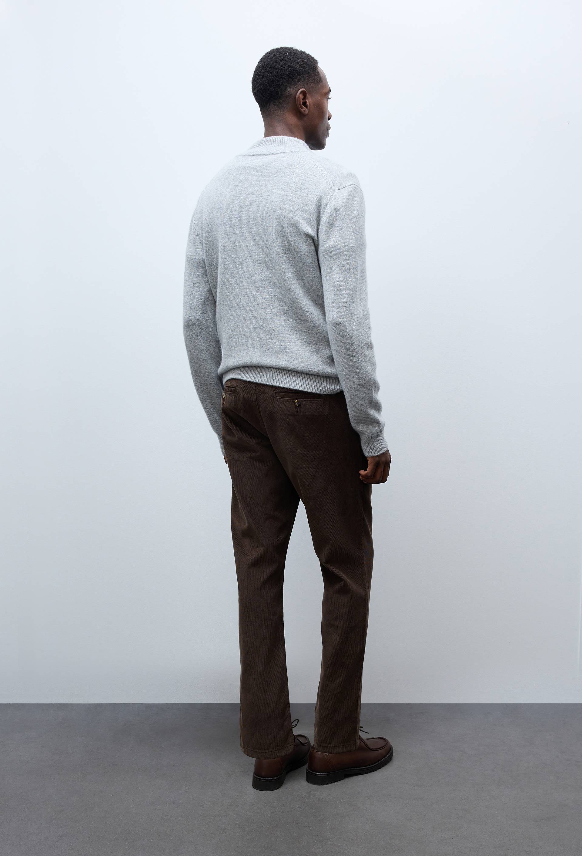 Pantalon velours en coton BIO GOTS, Brun fonc&eacute;, large image number 1