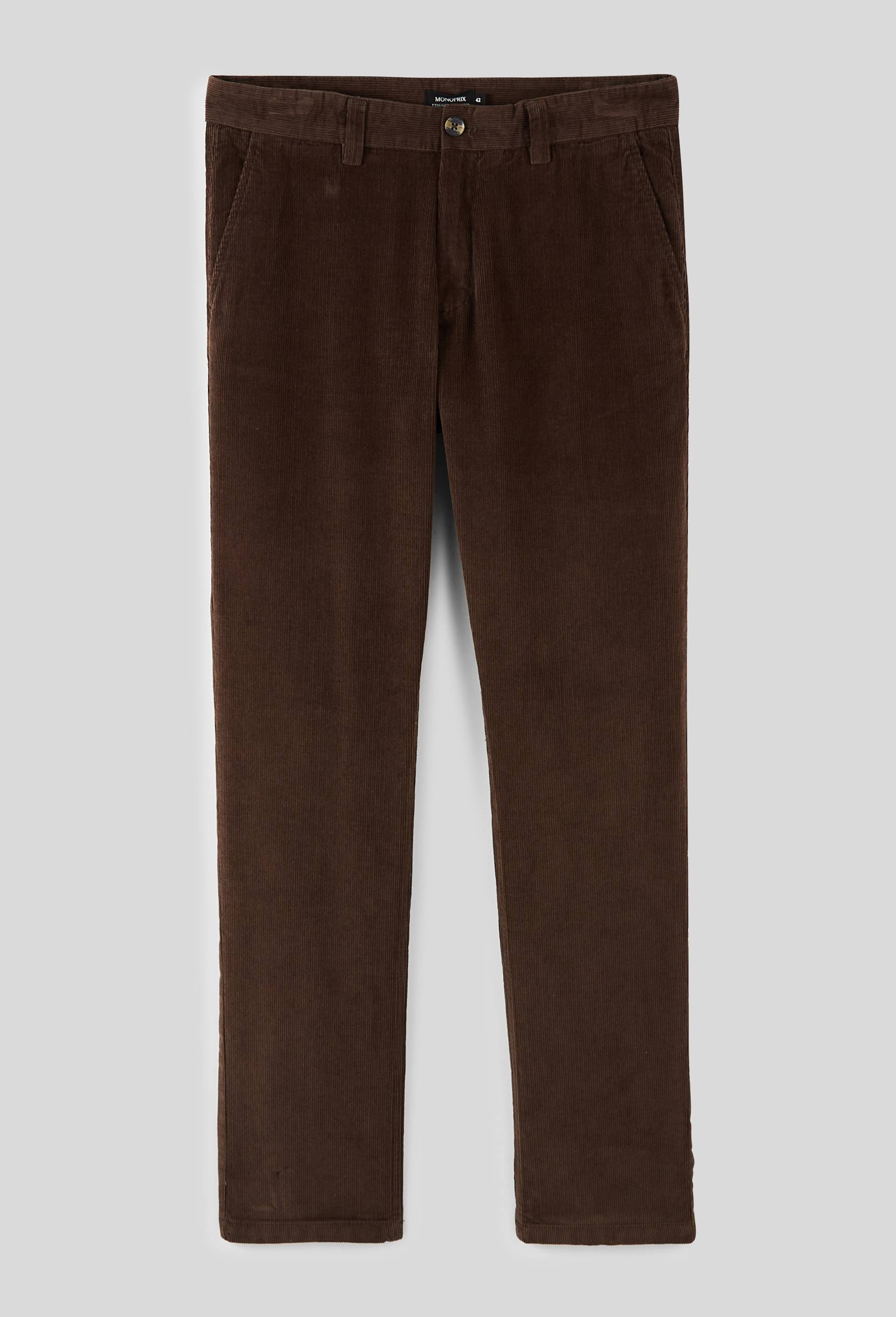 Pantalon velours en coton BIO GOTS, Brun fonc&eacute;, large image number 2