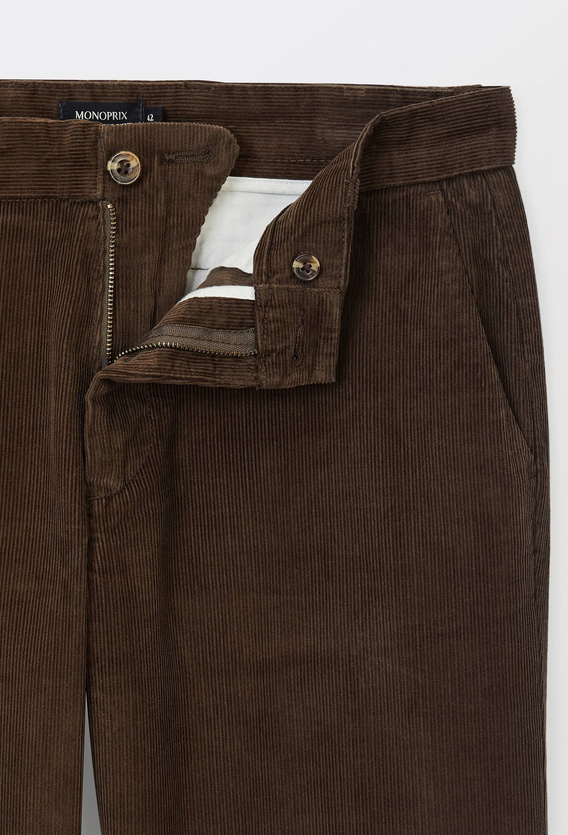 Pantalon velours en coton BIO GOTS, Brun fonc&eacute;, large image number 4