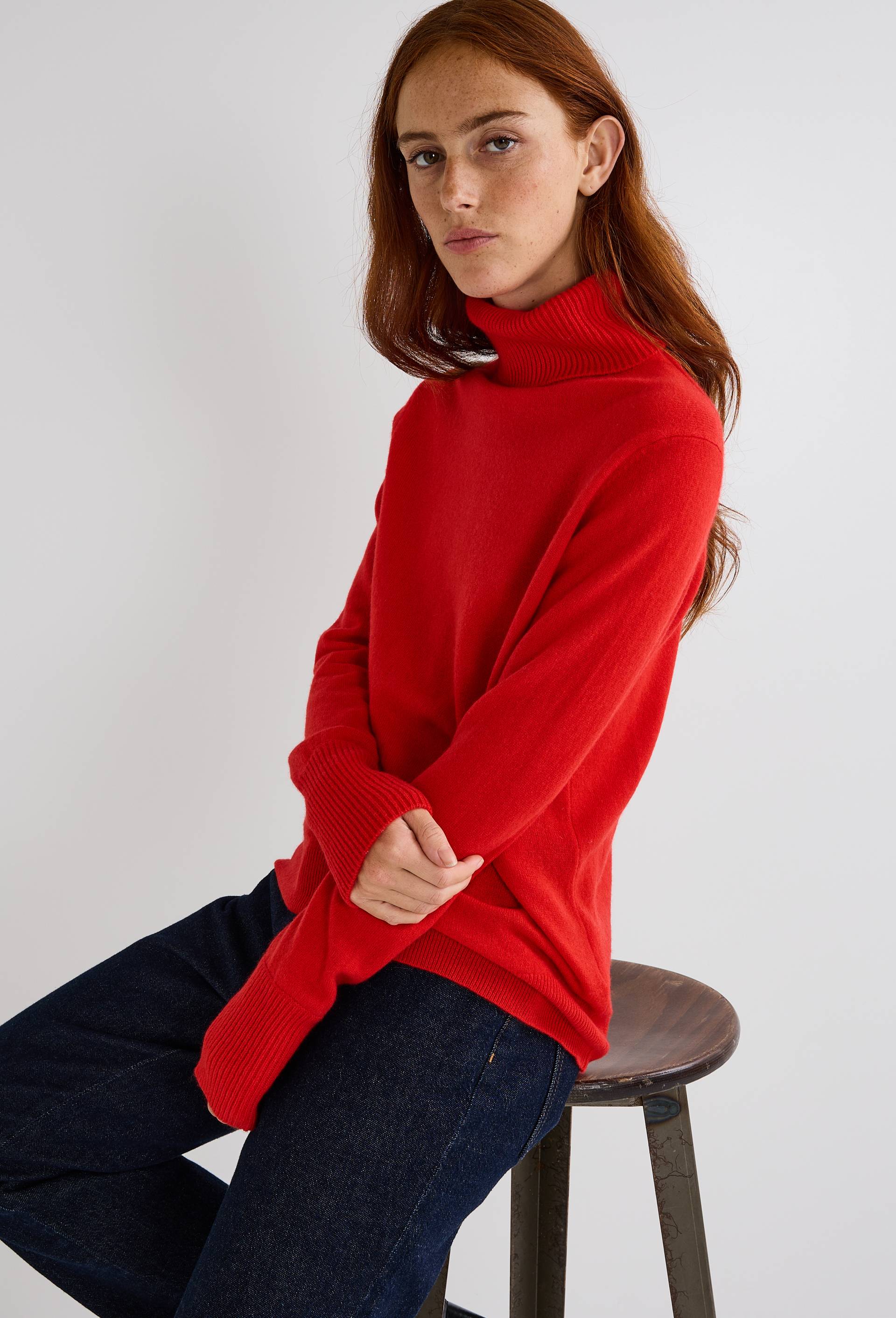 Pull Rouge Pull Femme Chez Morgan Pulls Femme Col RoulÃ© Pull Col