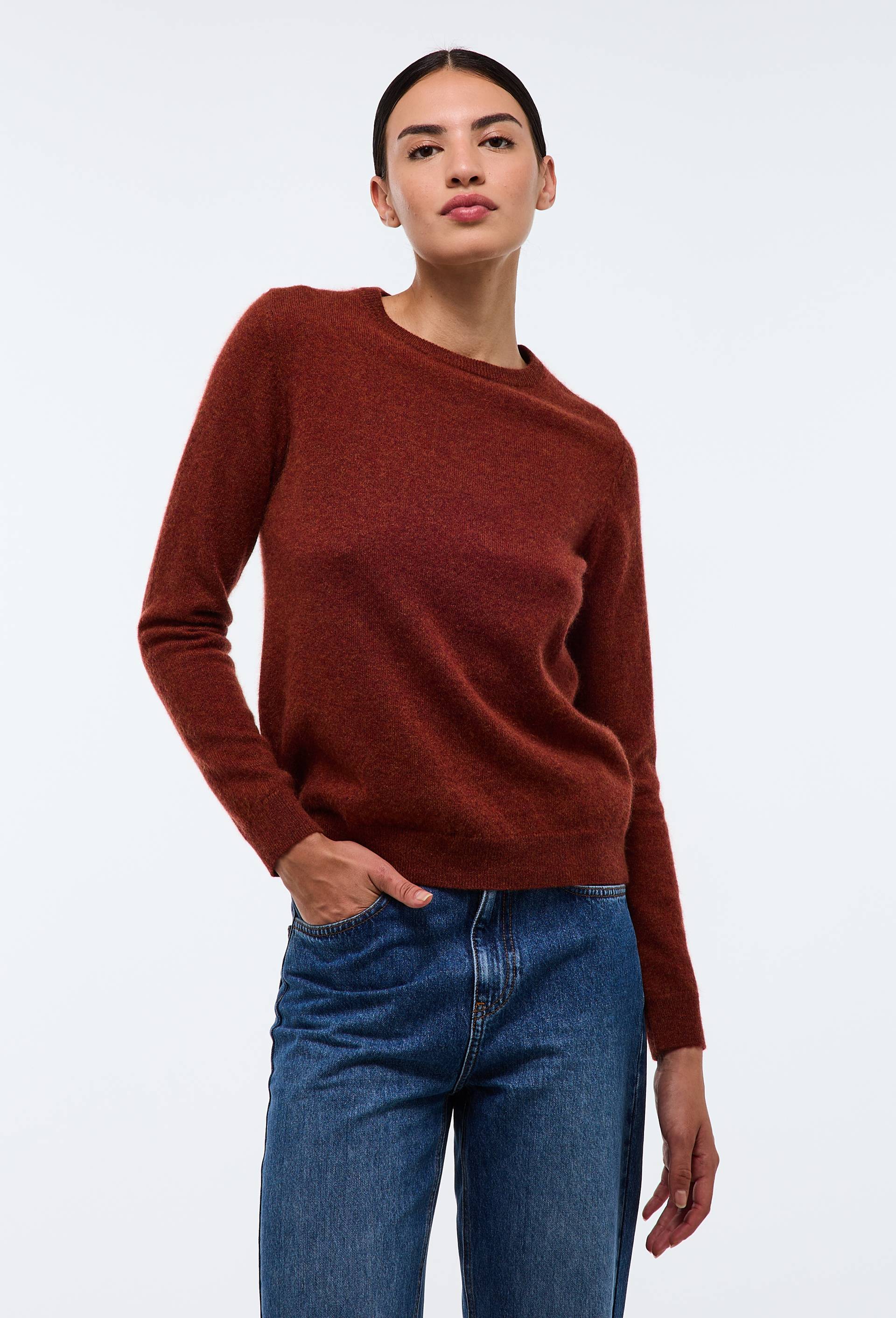 Pull col rond en cachemire - MONOPRIX PREMIUM - Modalova