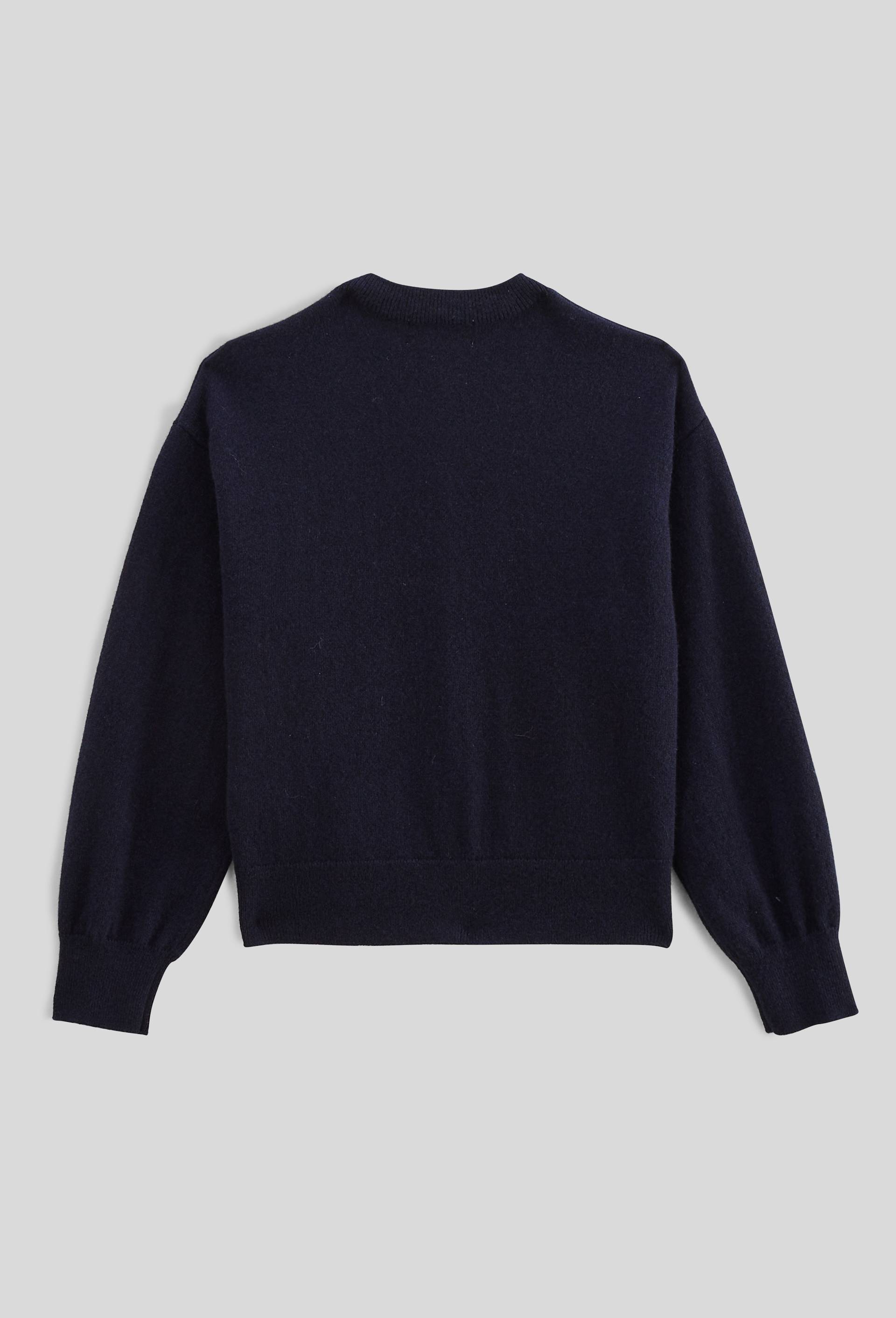 Cardigan uni 100% cachemire, Bleu fonc&eacute;, large image number 2.0
