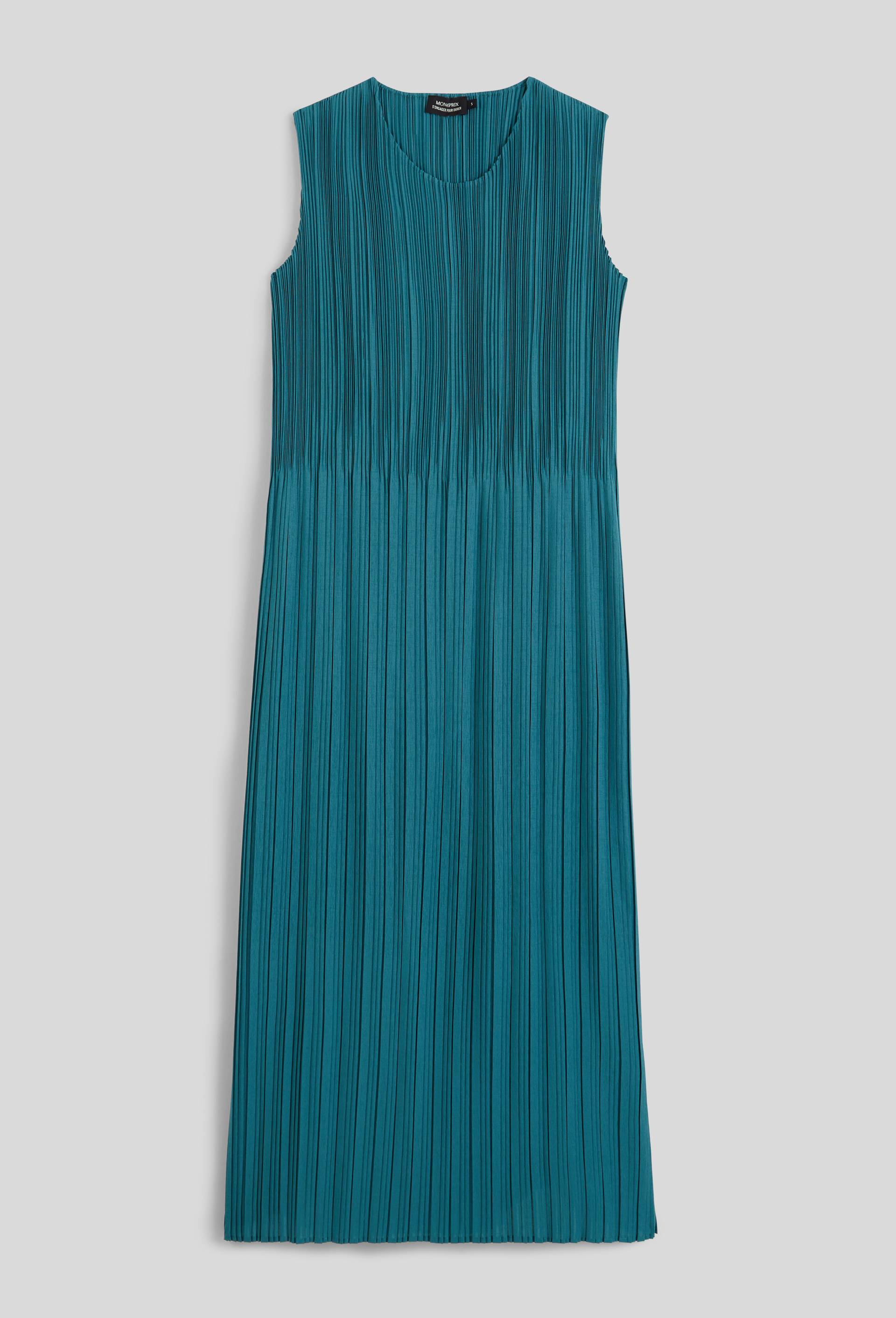 Robe longue sans manches unie, Bleu, large image number 2