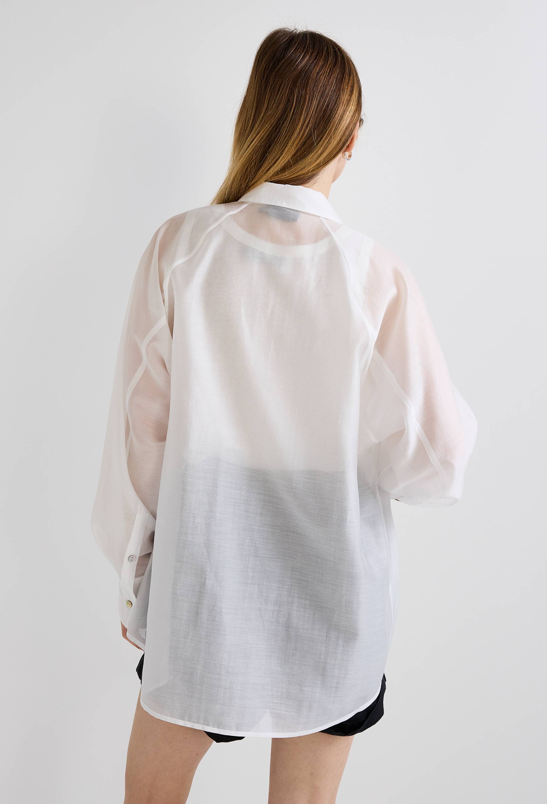Chemise manches longues unie, Blanc, large image number 1.0