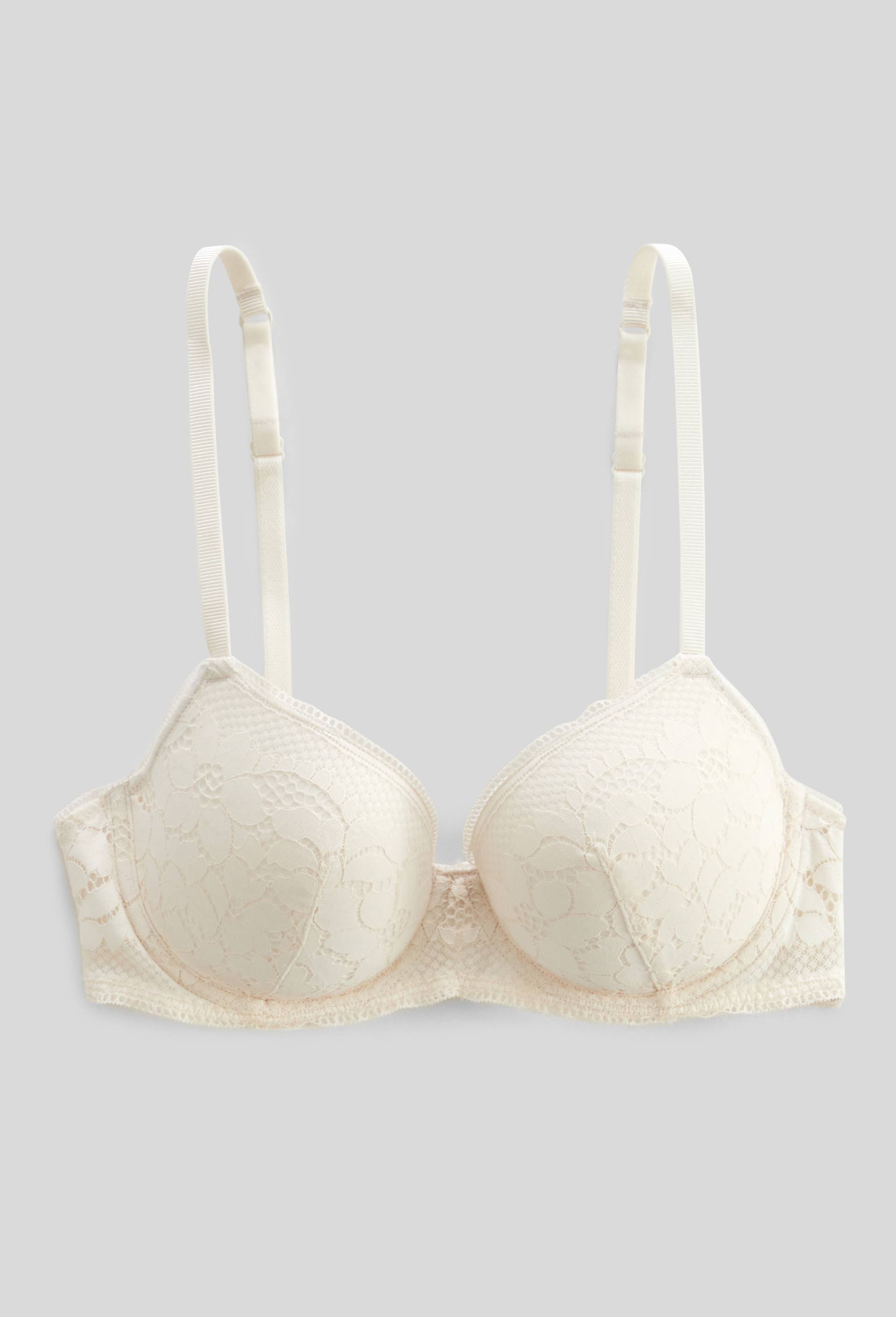 Soutien-gorge corbeille padd&eacute; DIANA en dentelle, Ecru, large image number 2.0