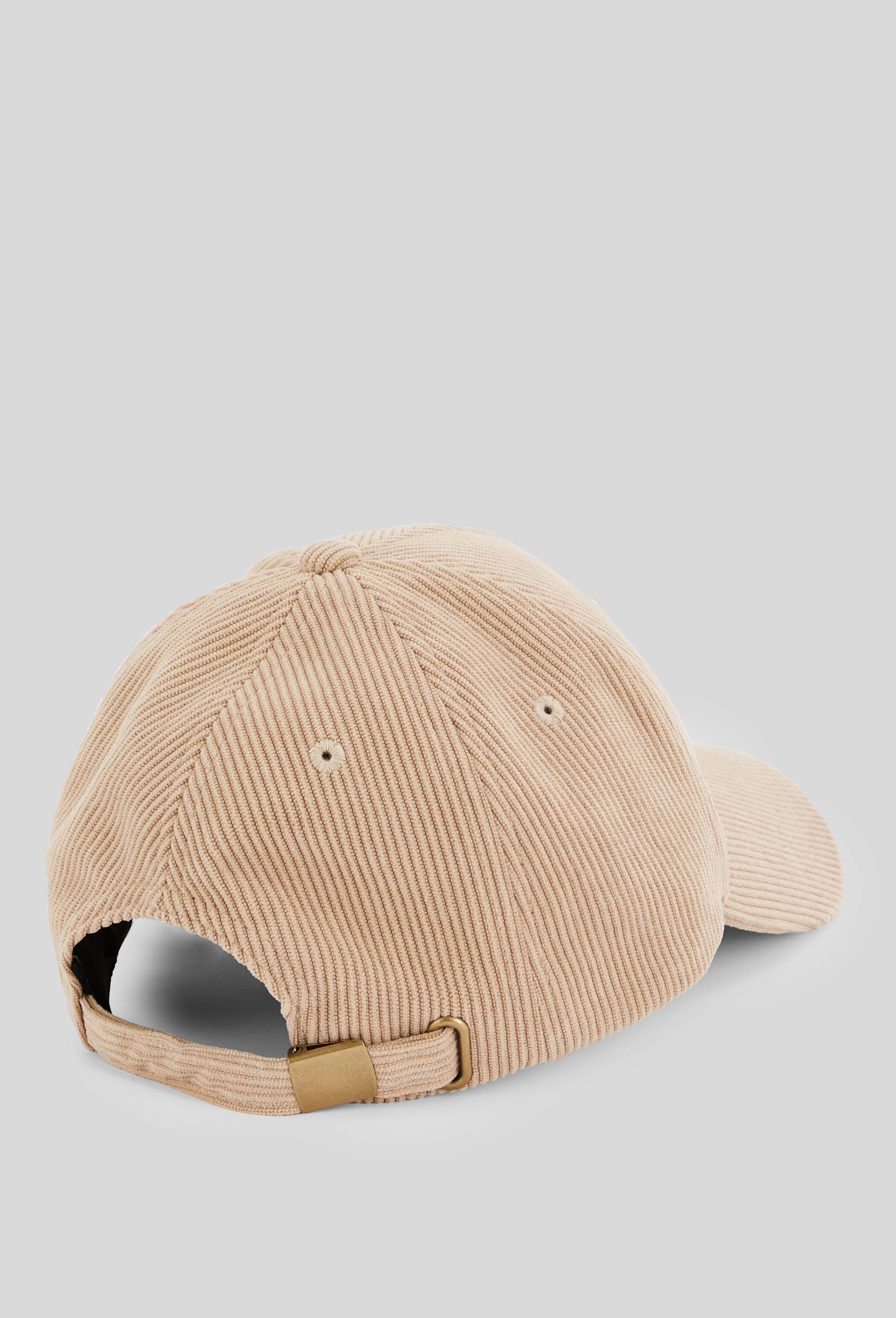 Casquette en velours c&ocirc;tel&eacute;, Beige clair, large image number 1